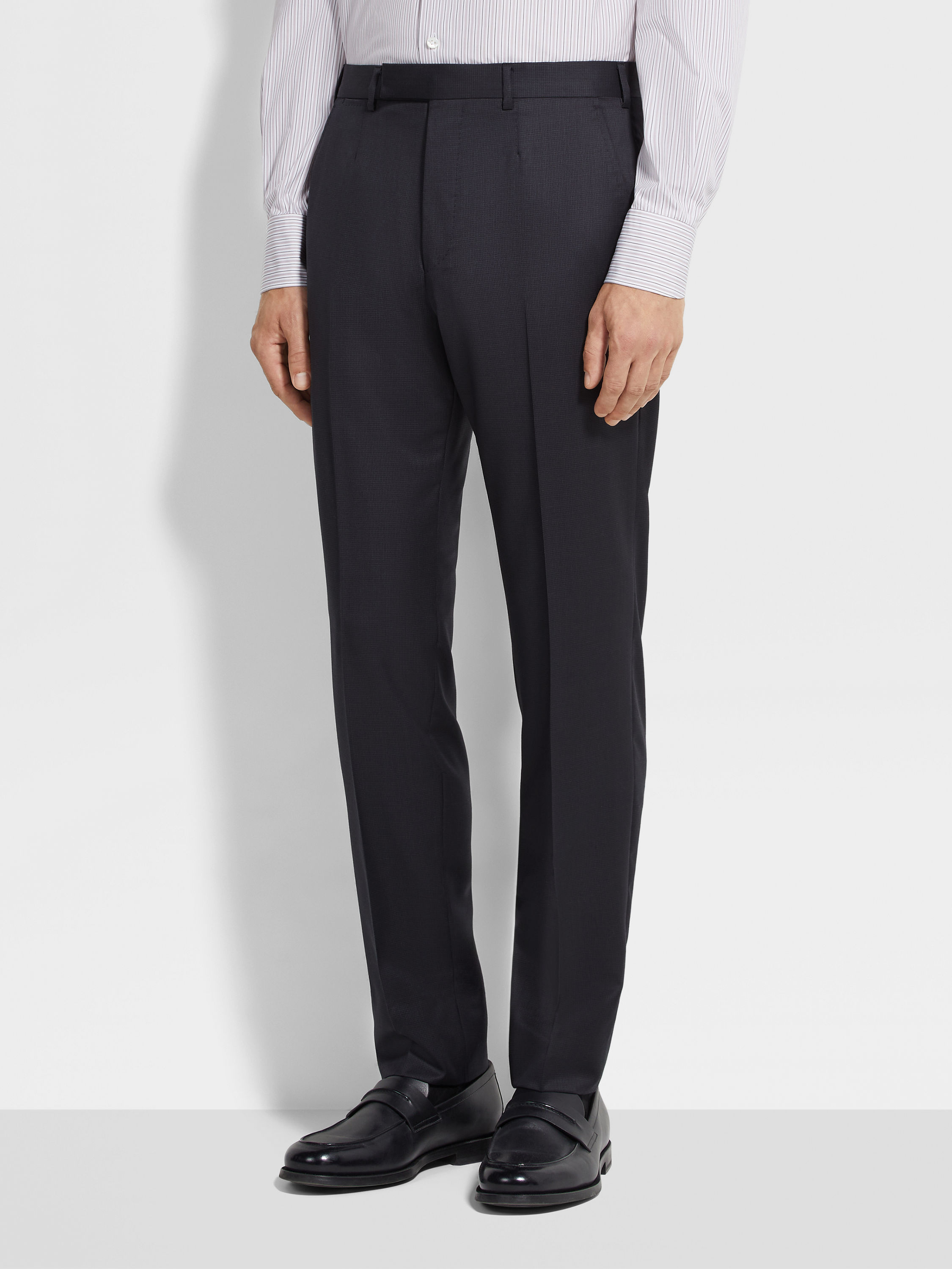 Dark Grey and Black Multiseason Wool Suit Product detail photo #4