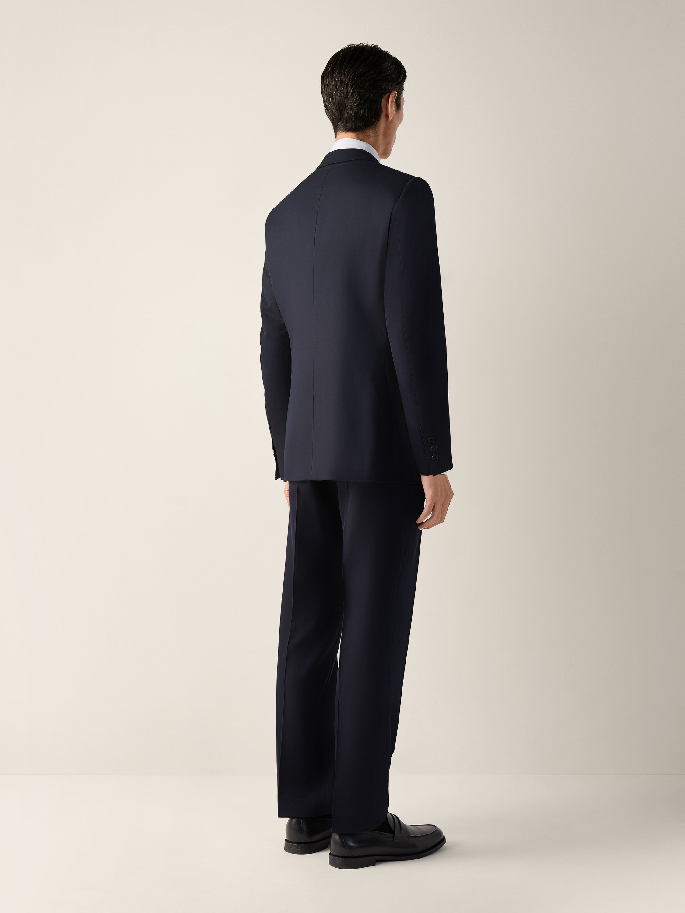 Navy Blue Centoventimila Wool Suit Product detail photo #5