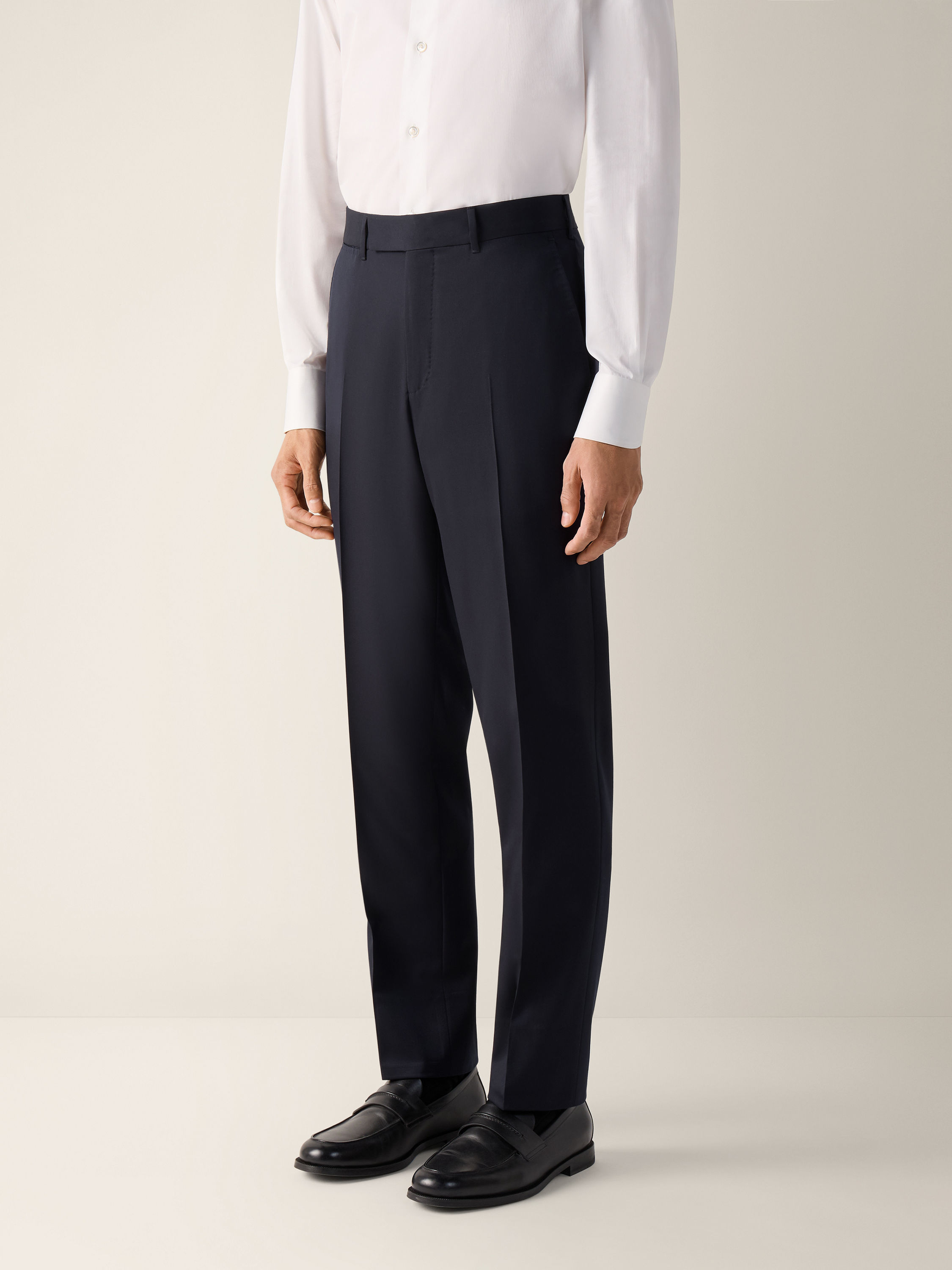 Navy Blue Centoventimila Wool Suit Product detail photo #3