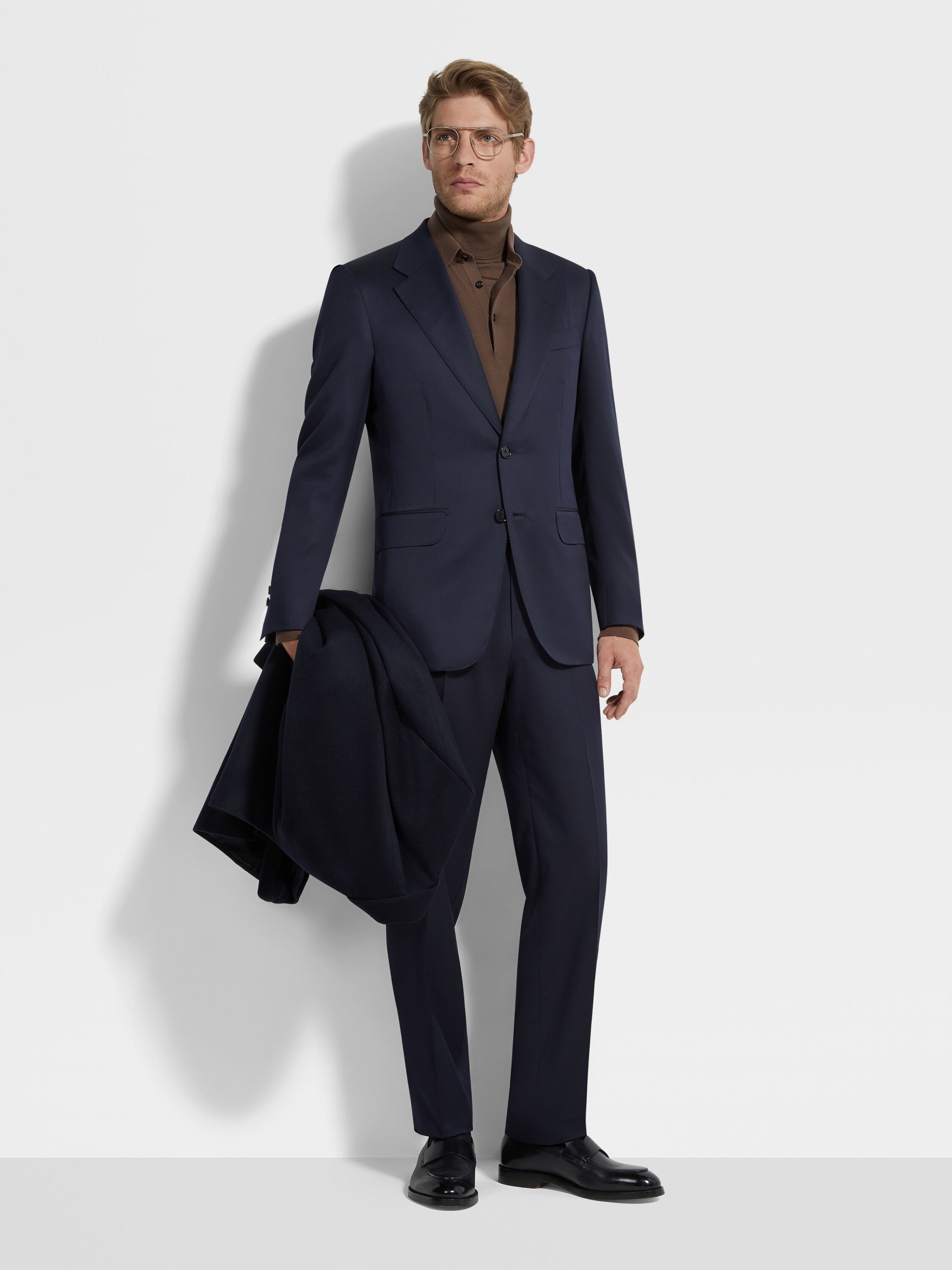 Navy Blue Centoventimila Wool Suit Main product photo
