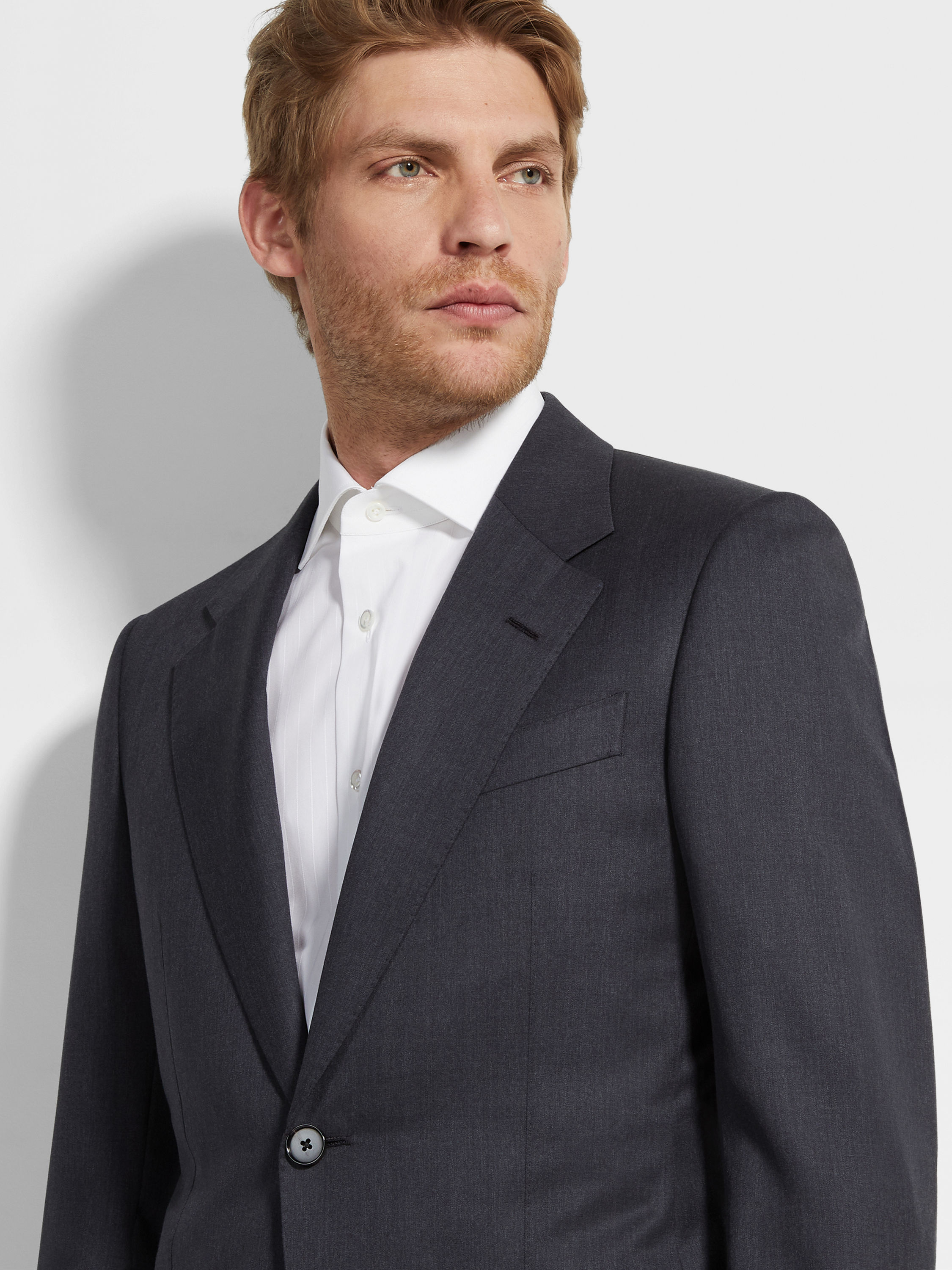 Grey Centoventimila Wool Suit Product detail photo #2