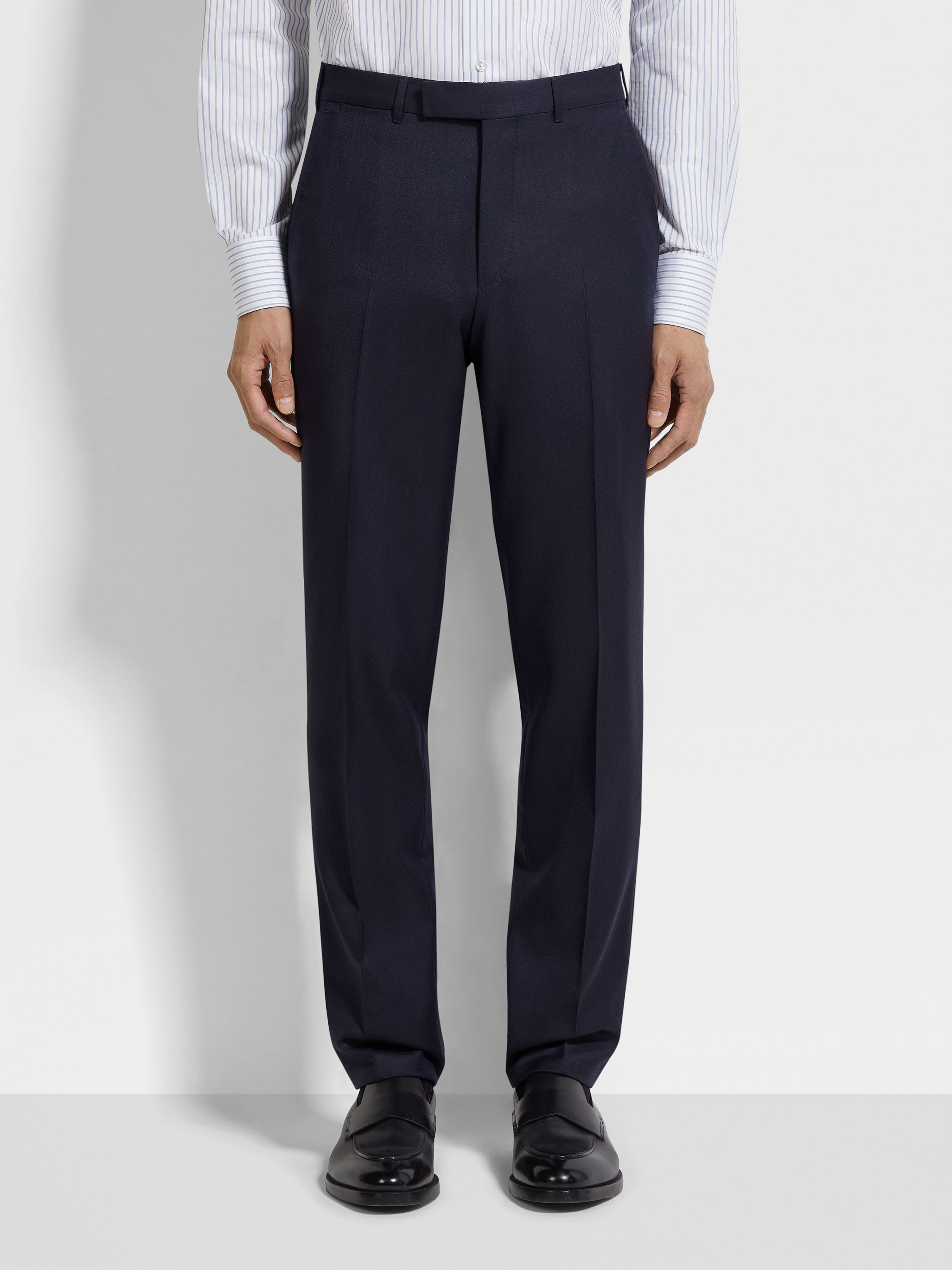 Navy Blue Oasi Cashmere Suit Product detail photo #4