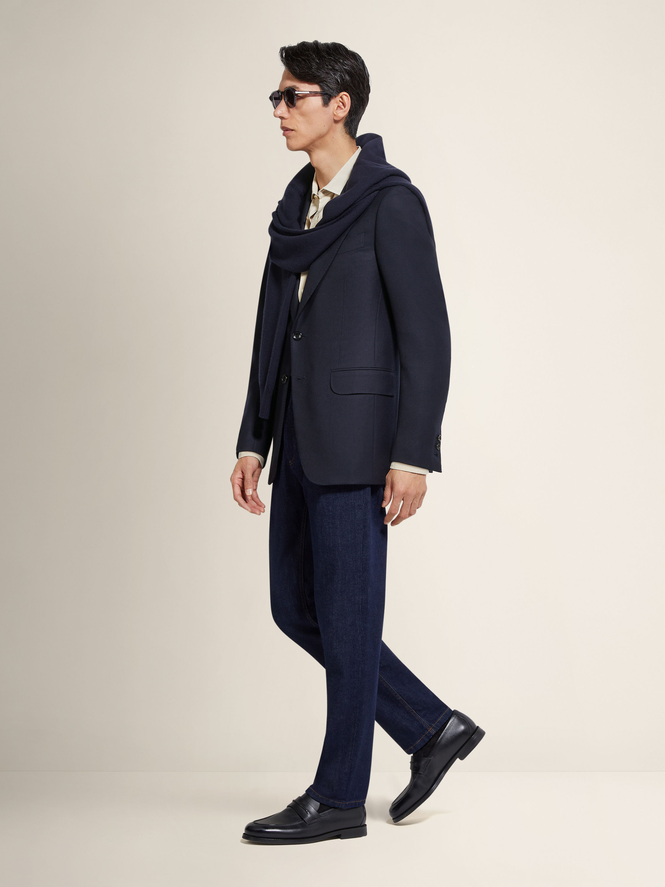 Navy Blue 15milmil15 Wool Jacket Product detail photo #1