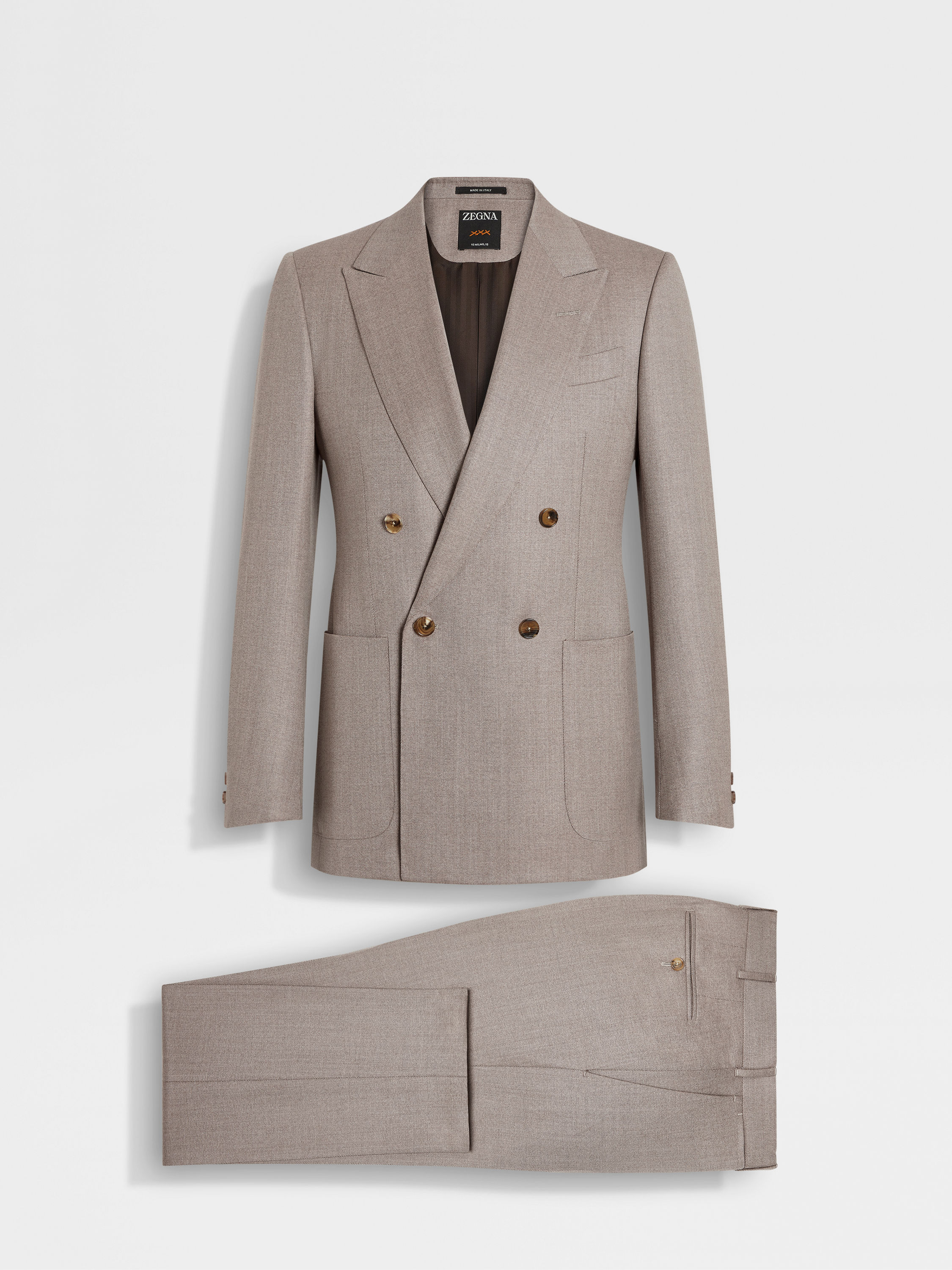 Light Taupe 15milmil15 Wool Suit Product detail photo #1