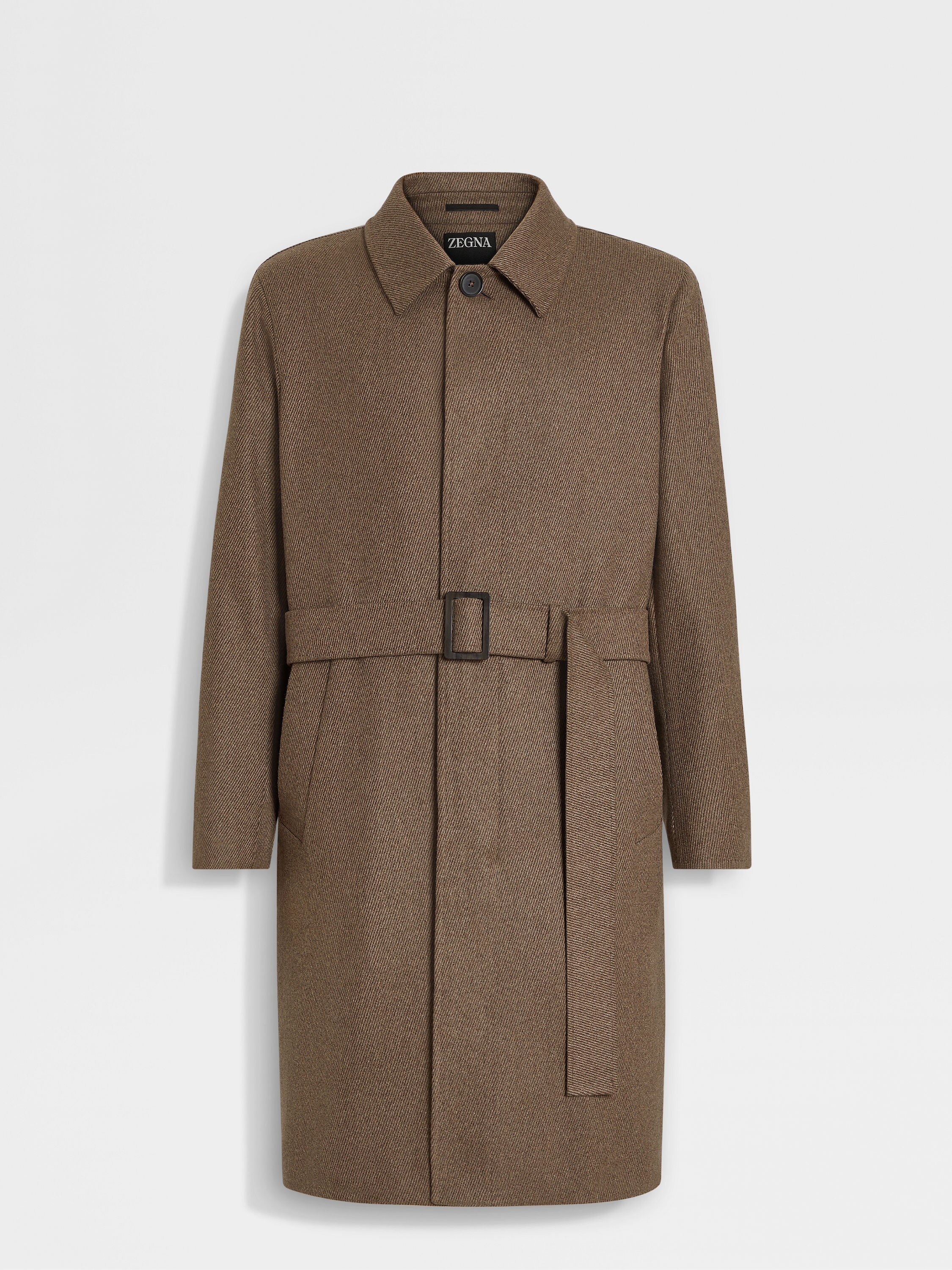 Taupe Oasi Cashmere Overcoat Main product photo