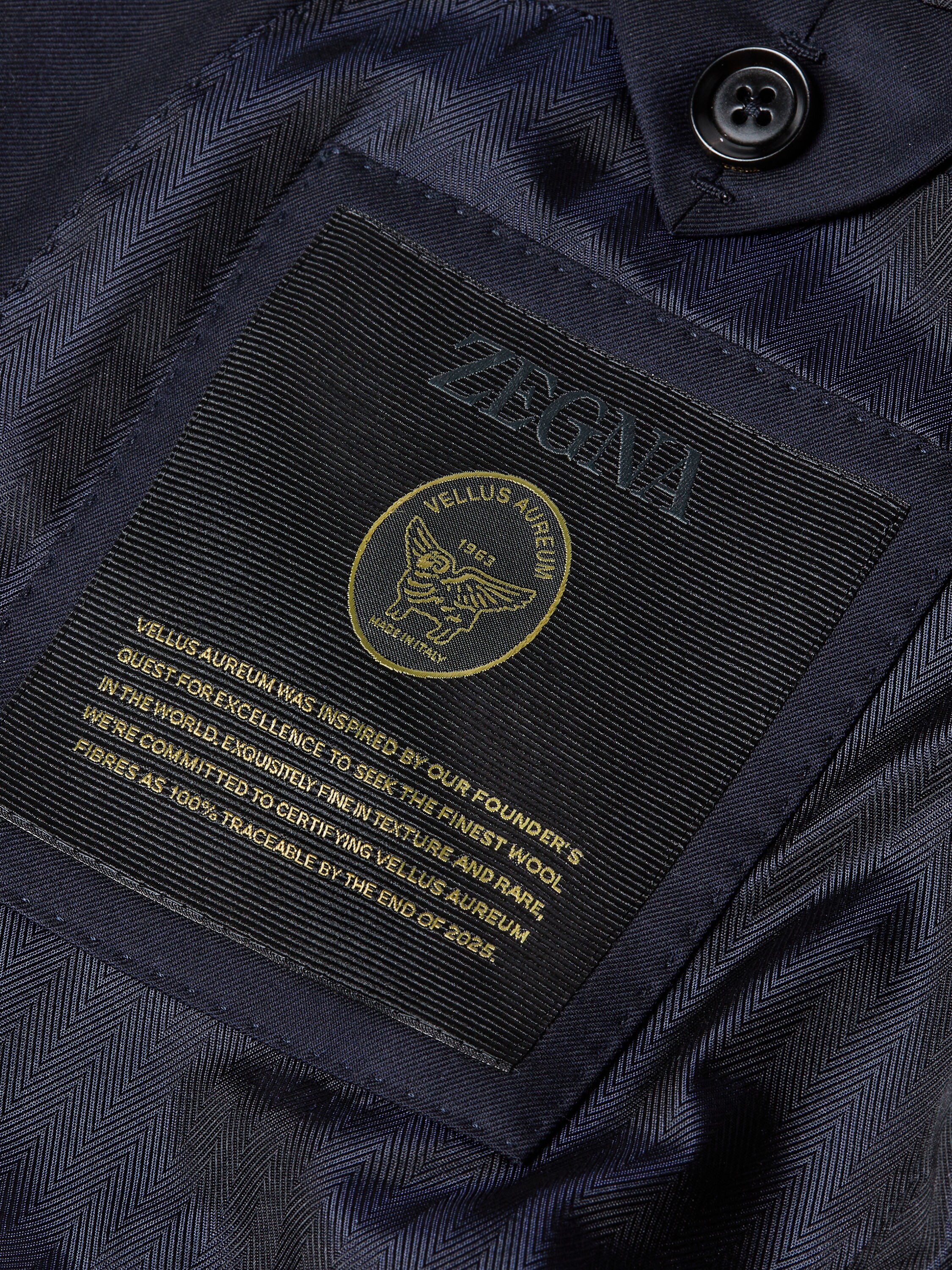 海军蓝 Vellus Aureum 西装 产品细节图 #2