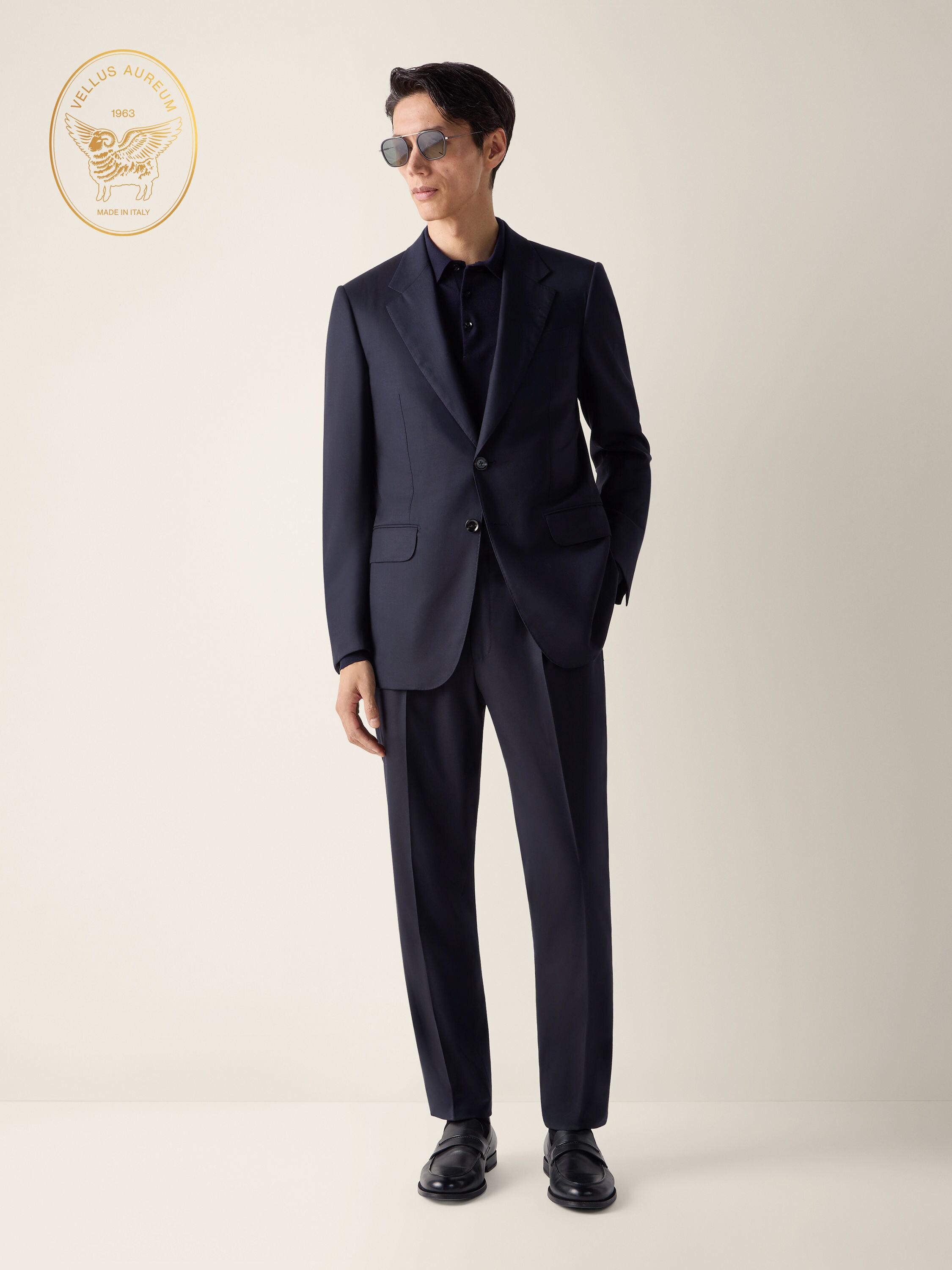 海军蓝 Vellus Aureum 西装 产品主图