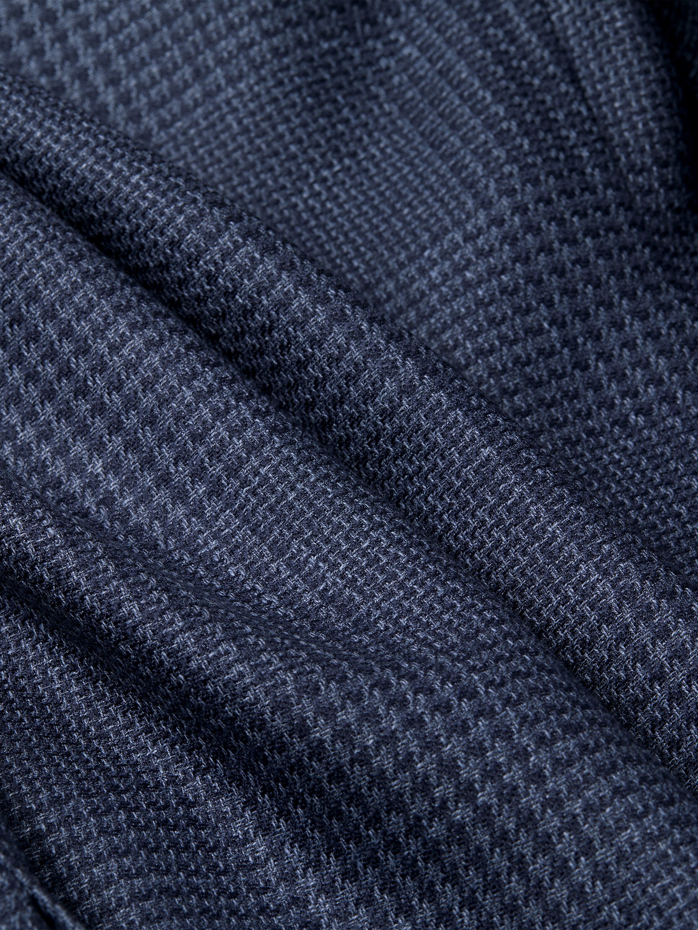 Blue Cashmere Silk and Linen Jacket Product detail photo #2