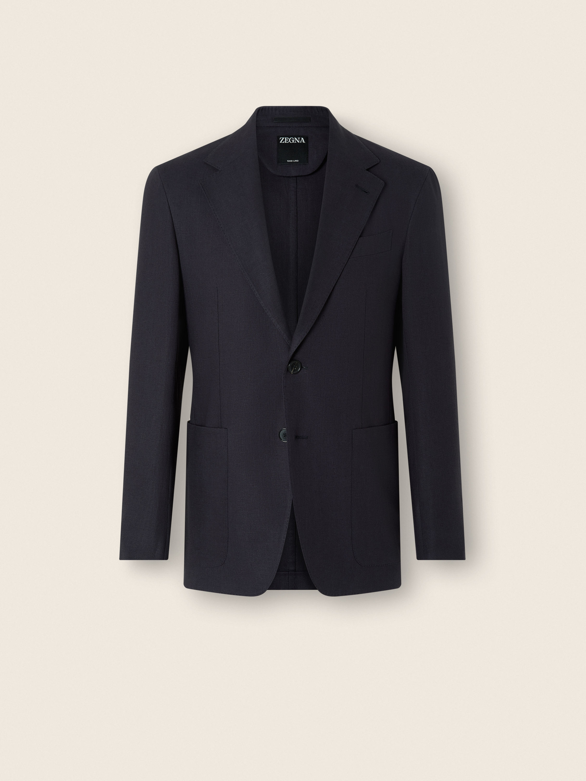 Navy Blue Oasi Lino Jacket Main product photo