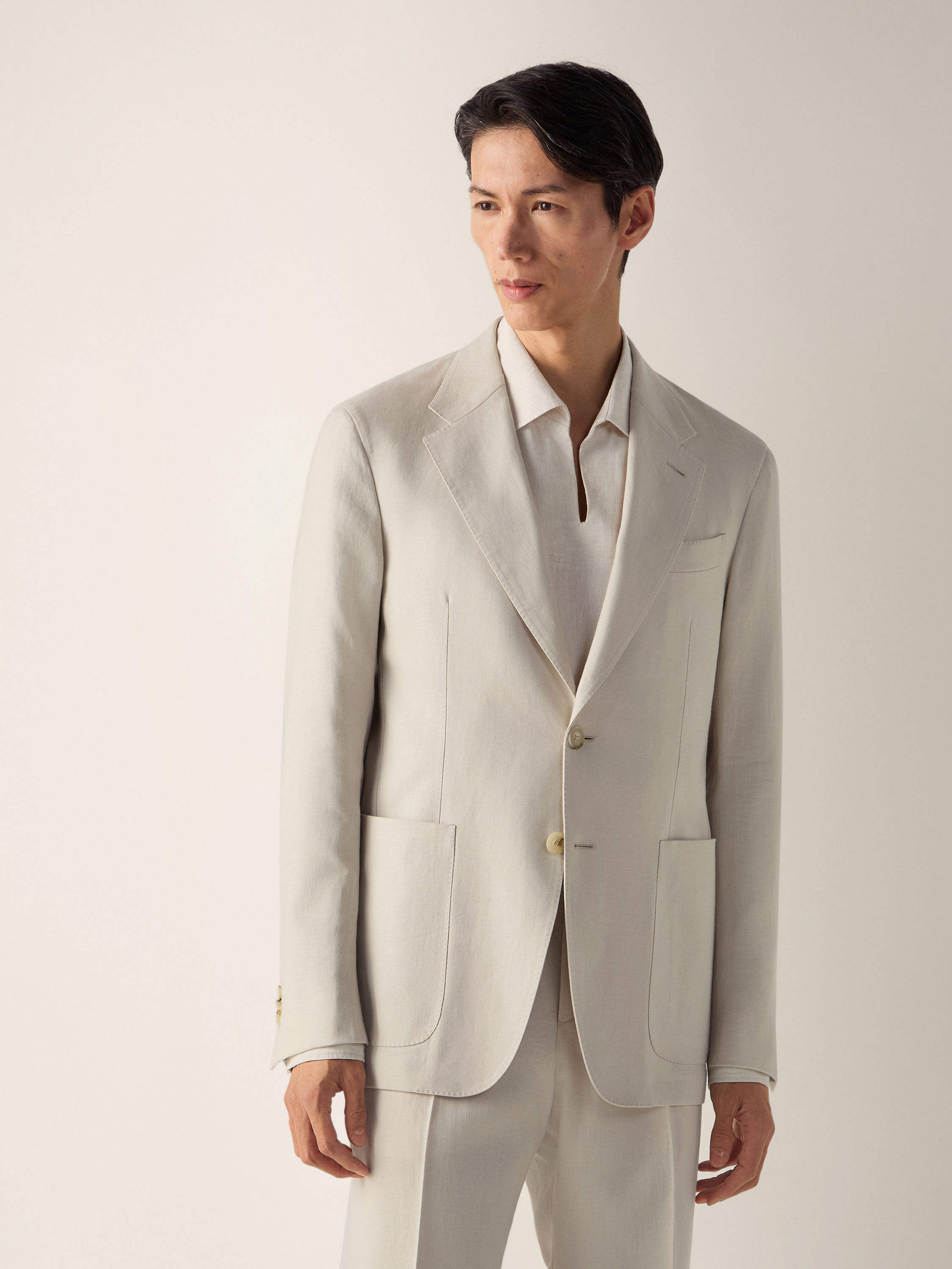 象牙色 Oasi Lino 夹克 產品細節圖 #3
