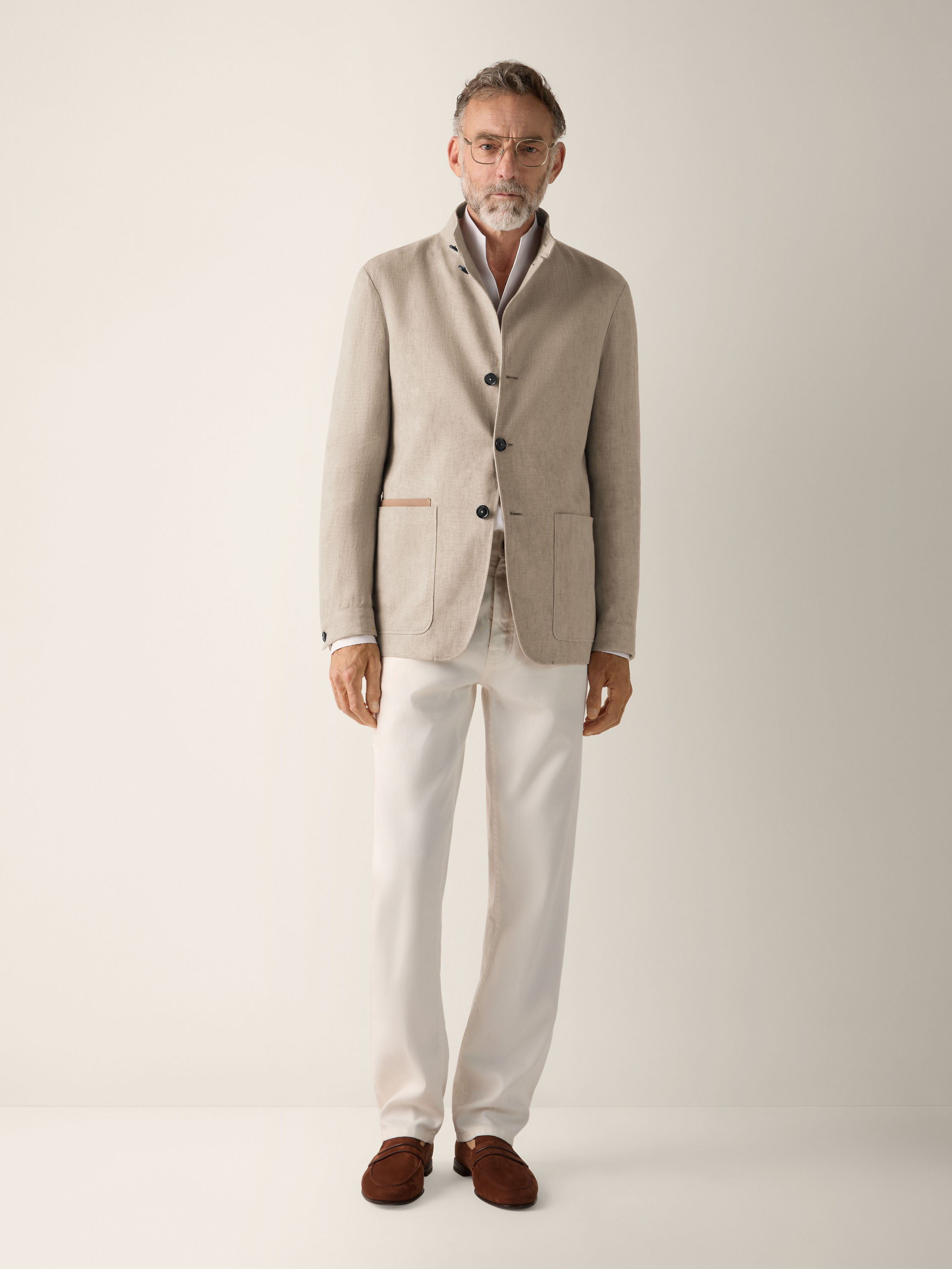 Oasi Lino Il Conte Jacket Product detail photo #1