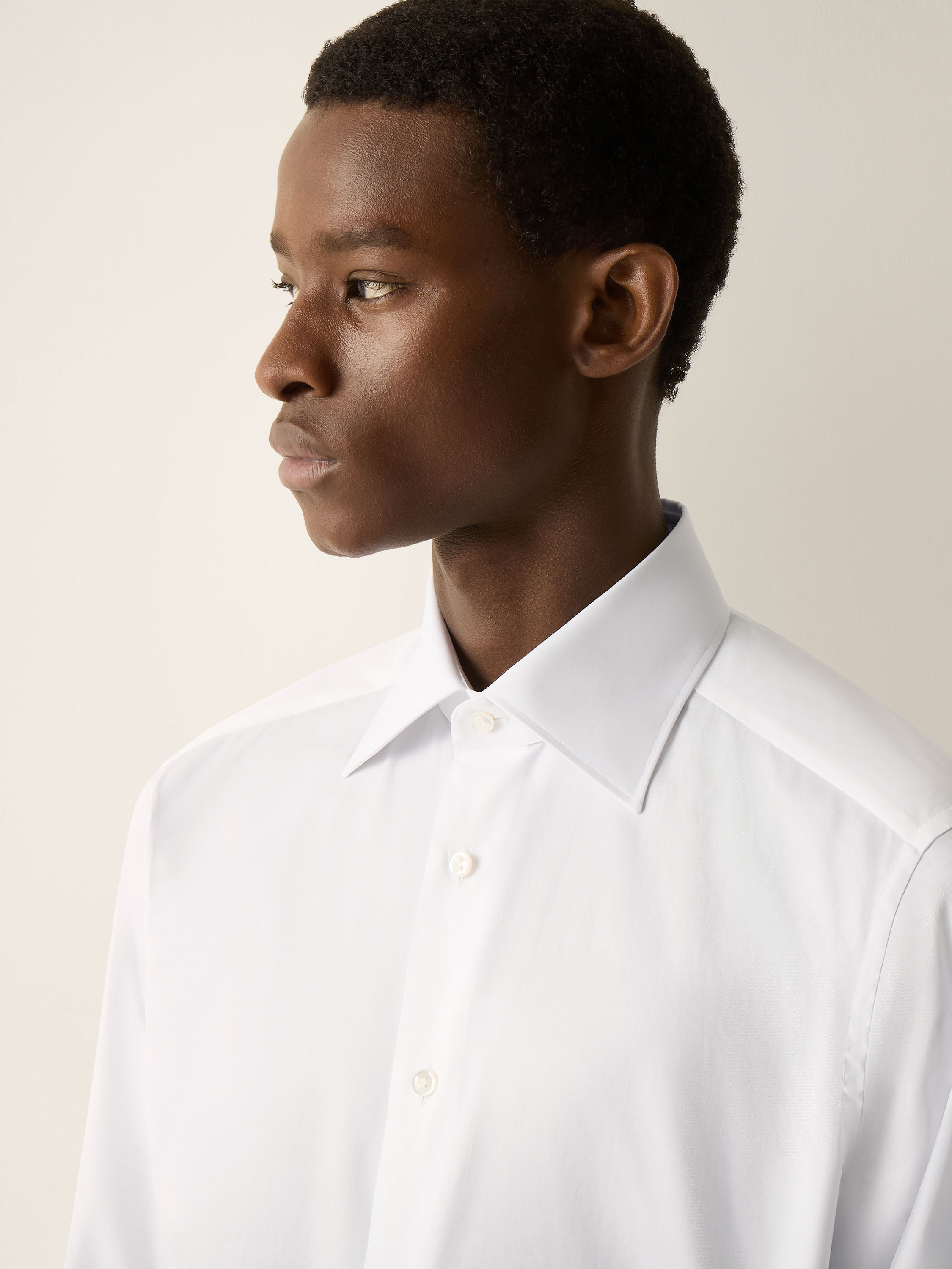 Optical White 300 Cotton Shirt Product detail photo #2