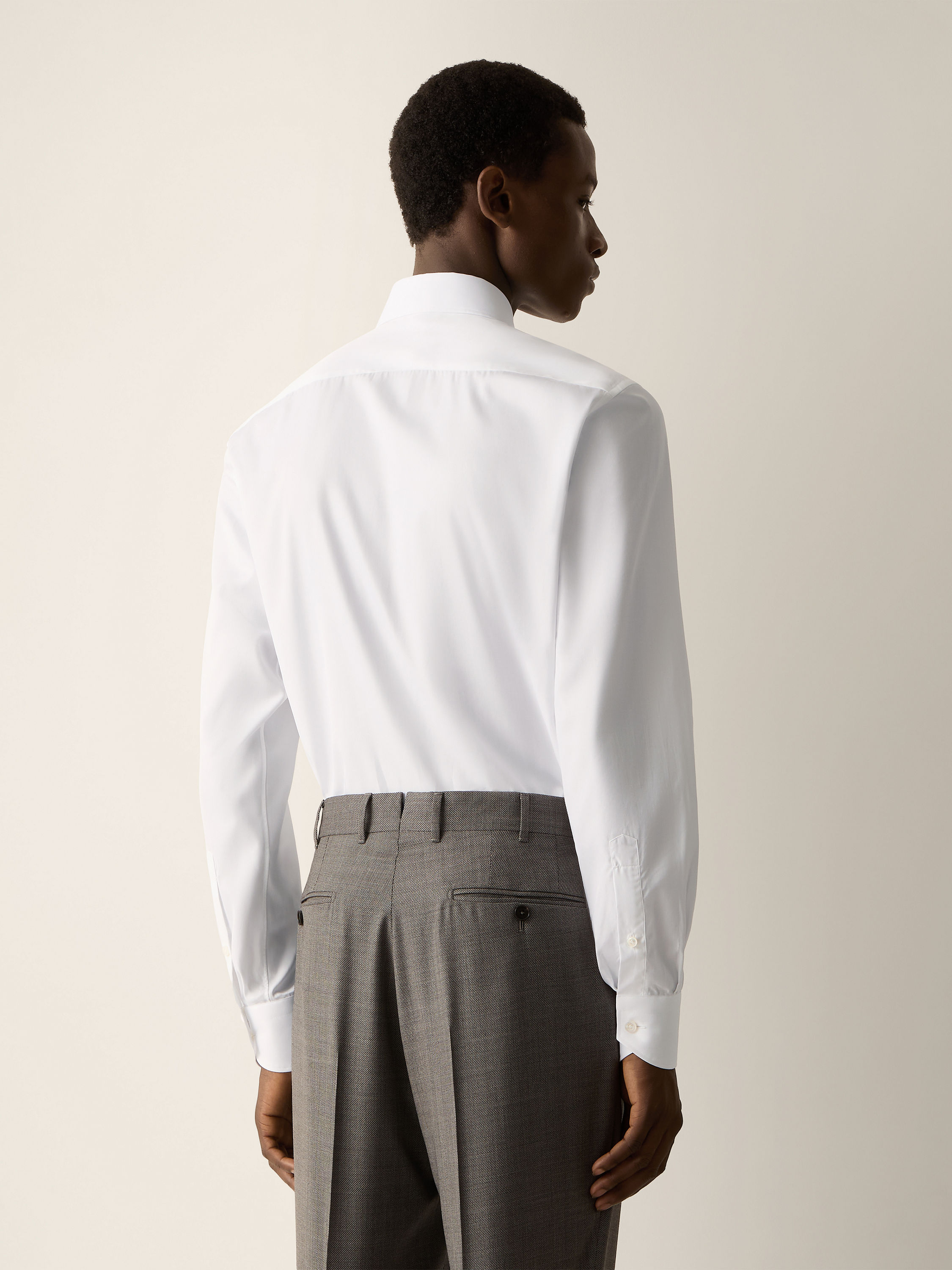 Optical White 300 Cotton Shirt Product detail photo #4