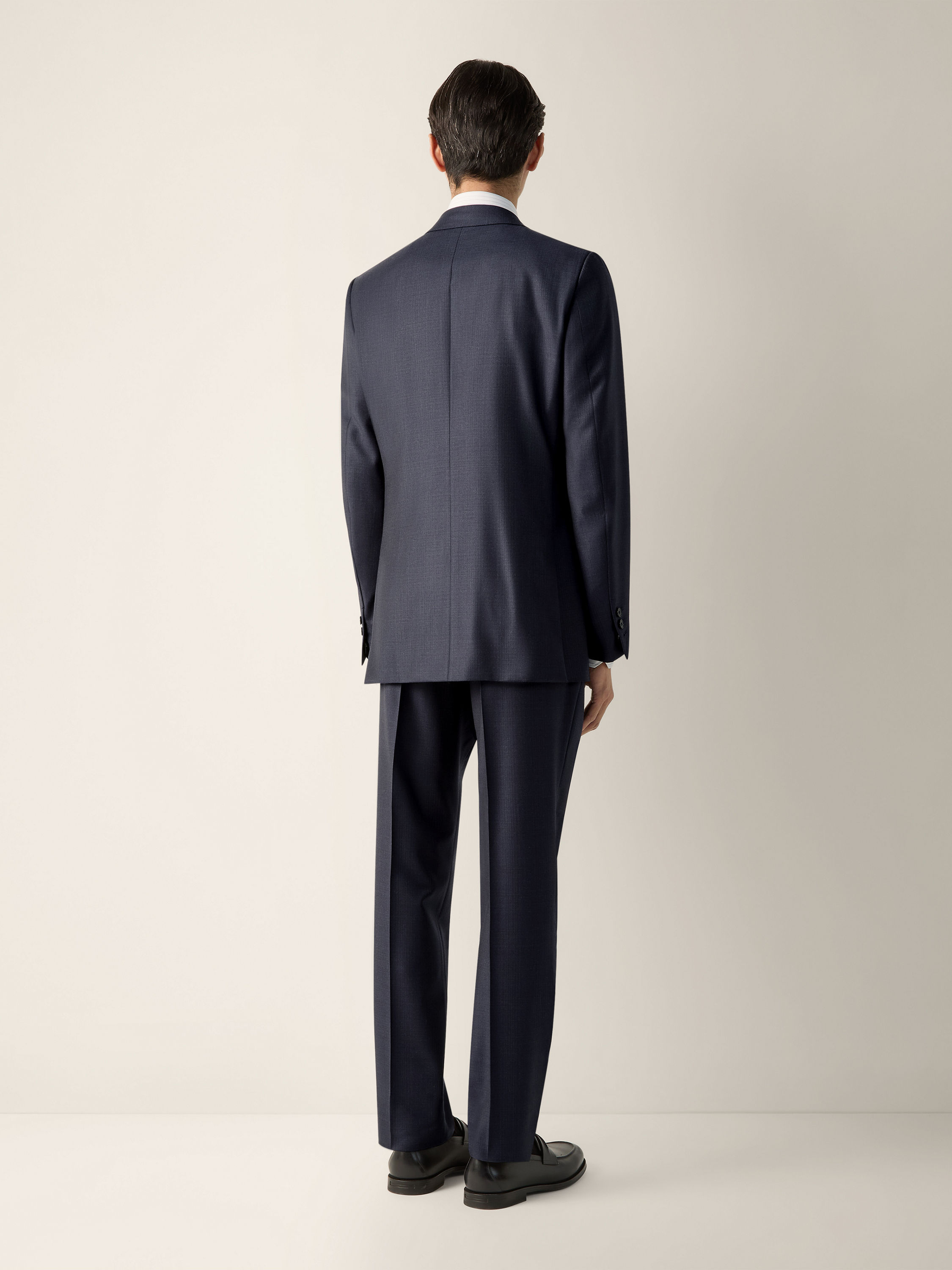Navy Blue Trofeo Selection Wool Suit Product detail photo #5