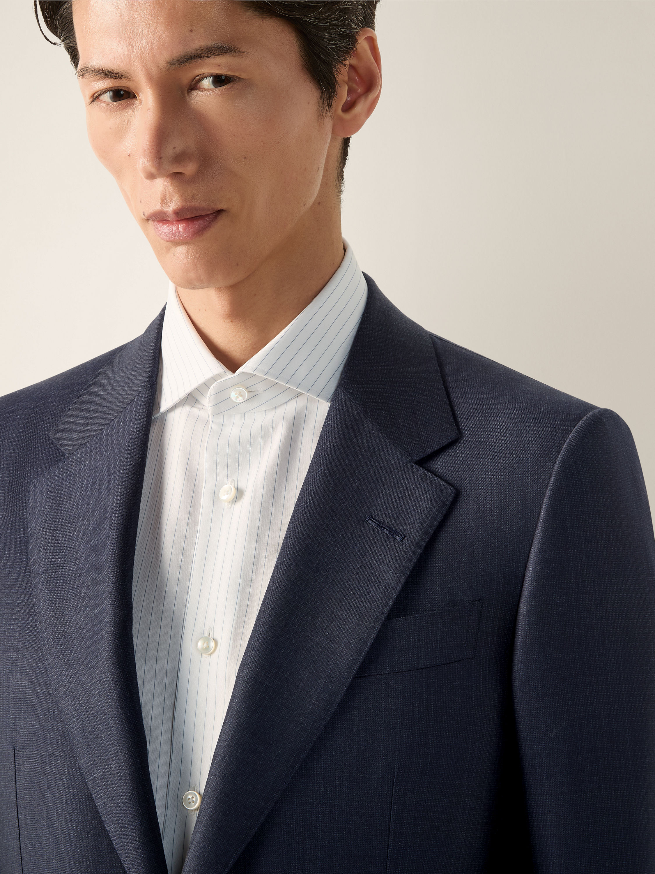 Navy Blue Trofeo Selection Wool Suit Product detail photo #2