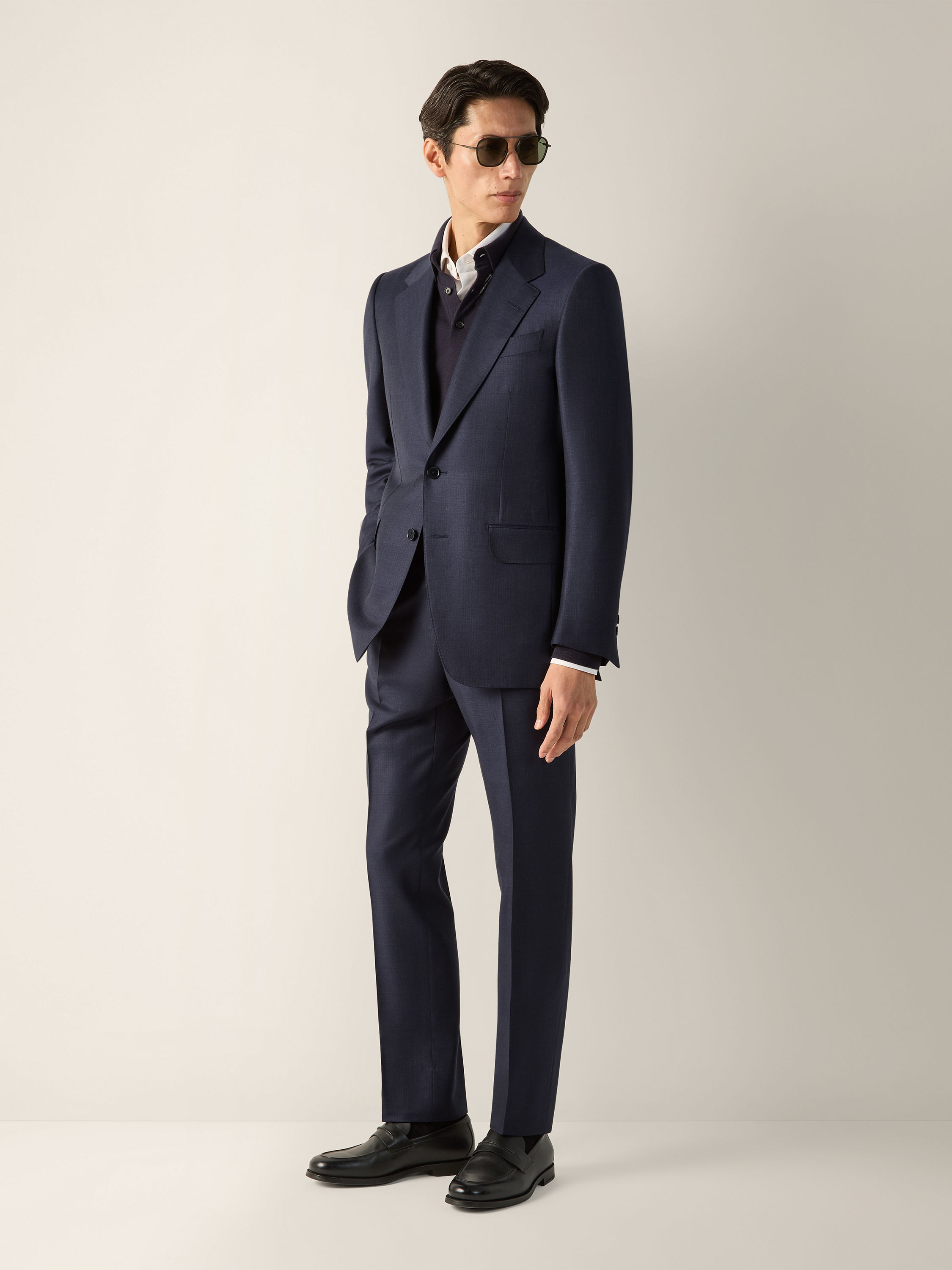 Navy Blue Trofeo Selection Wool Suit Main product photo