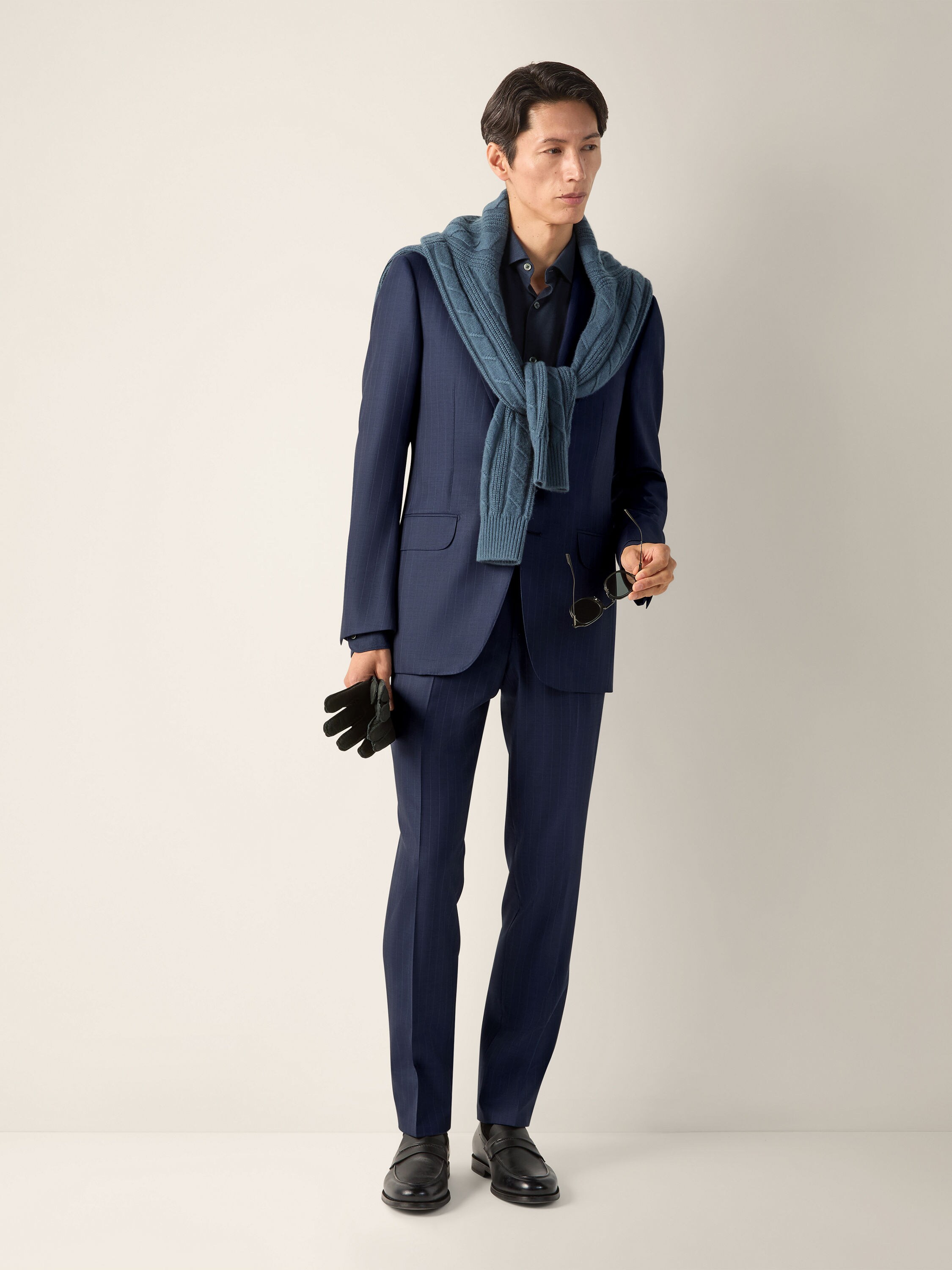 Navy Blue Trofeo 120mila Wool Suit Main product photo