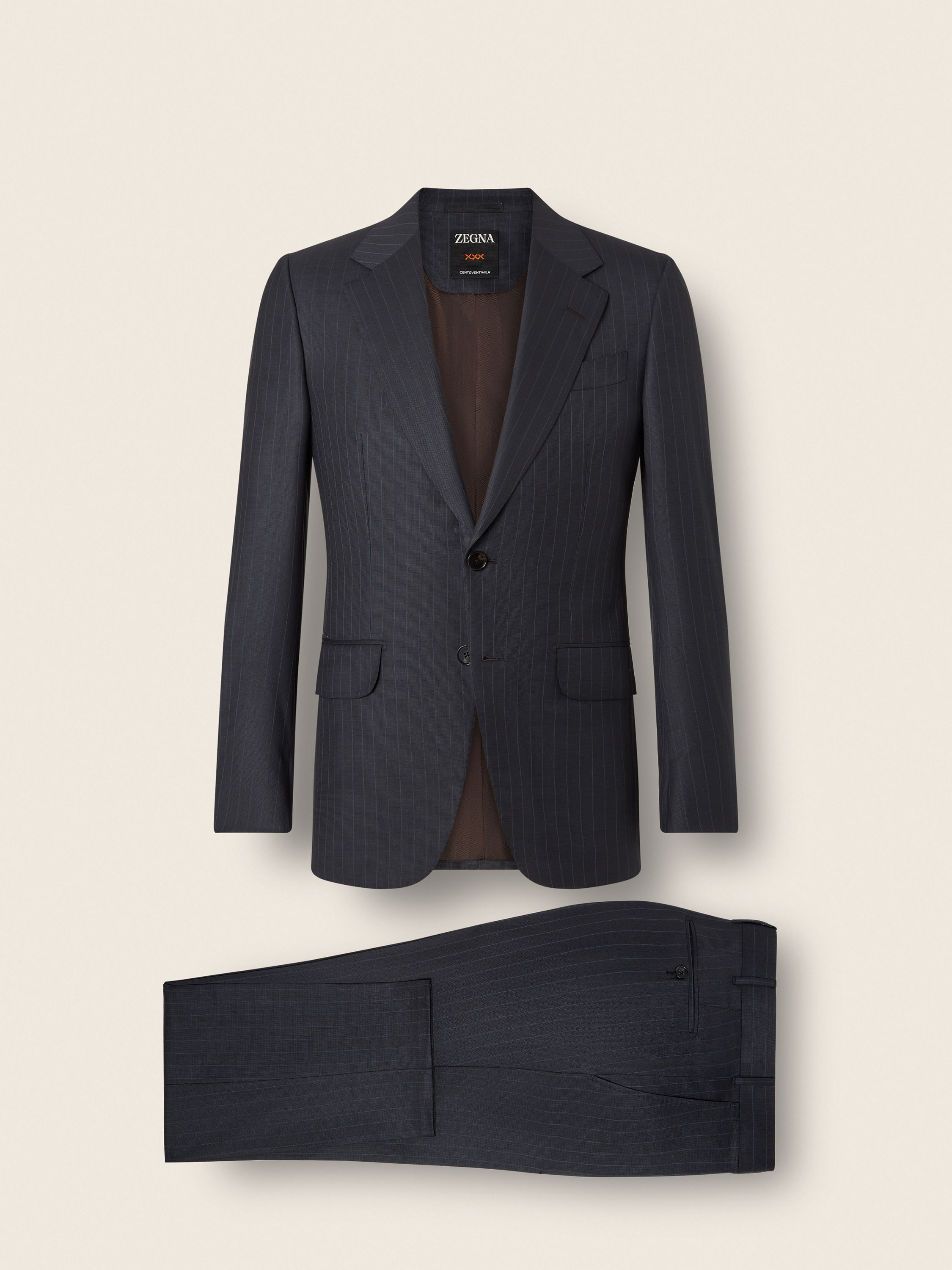 Dark Grey Trofeo 120mila Wool Suit Product detail photo #1