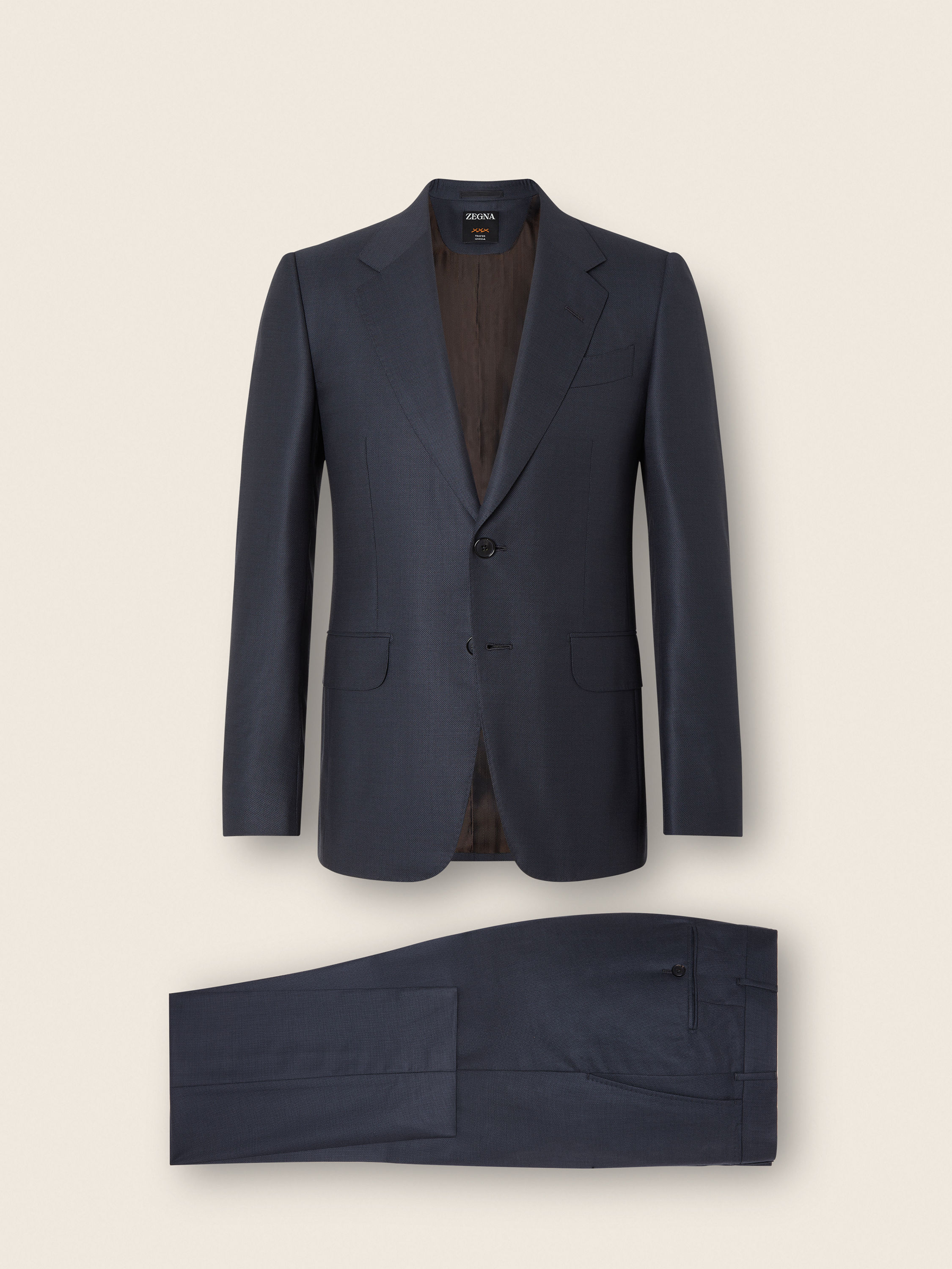 Dark Grey Trofeo 120mila Wool Suit Product detail photo #1