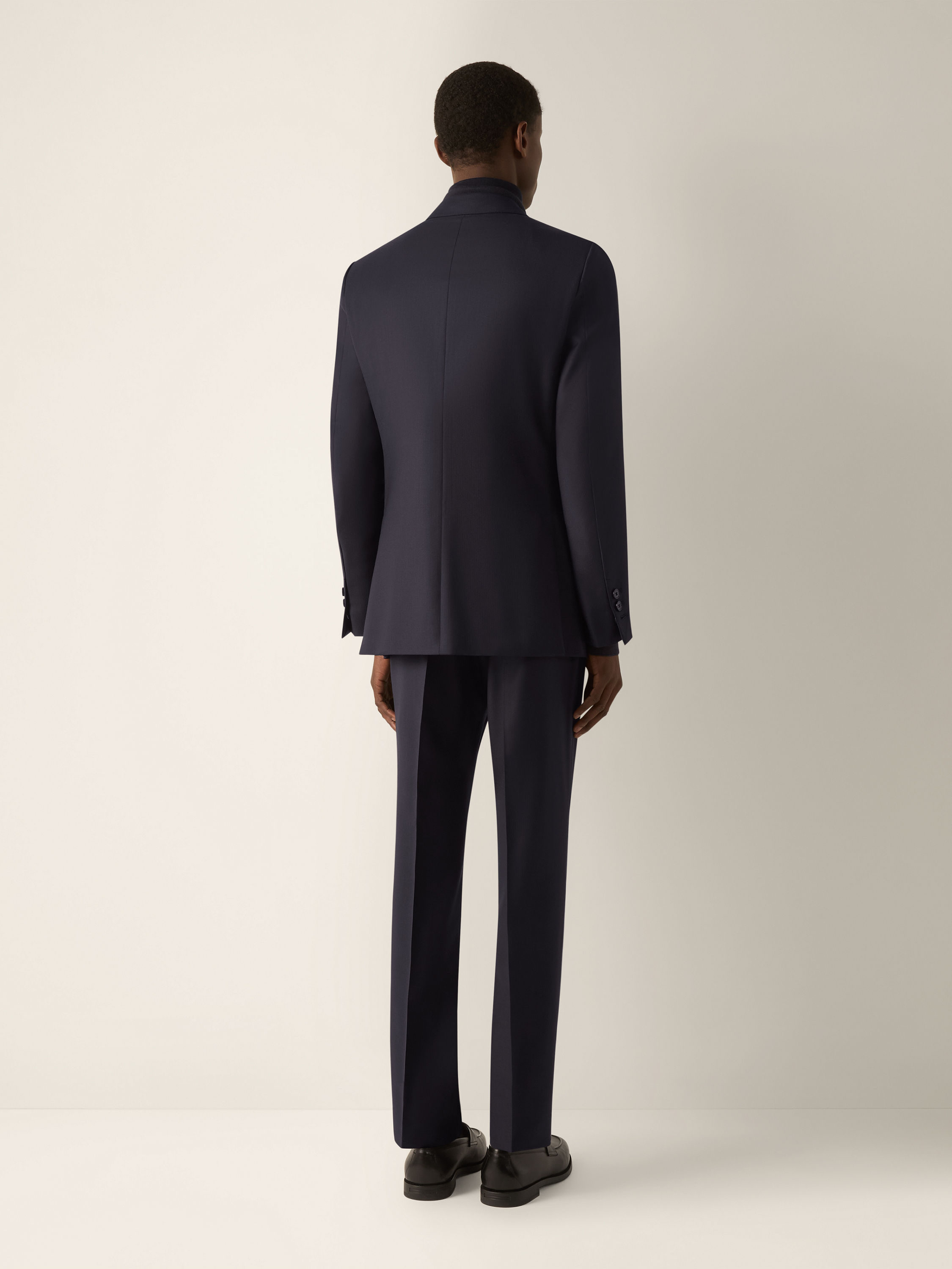 Navy Blue Trofeo Selection Wool Suit Product detail photo #5