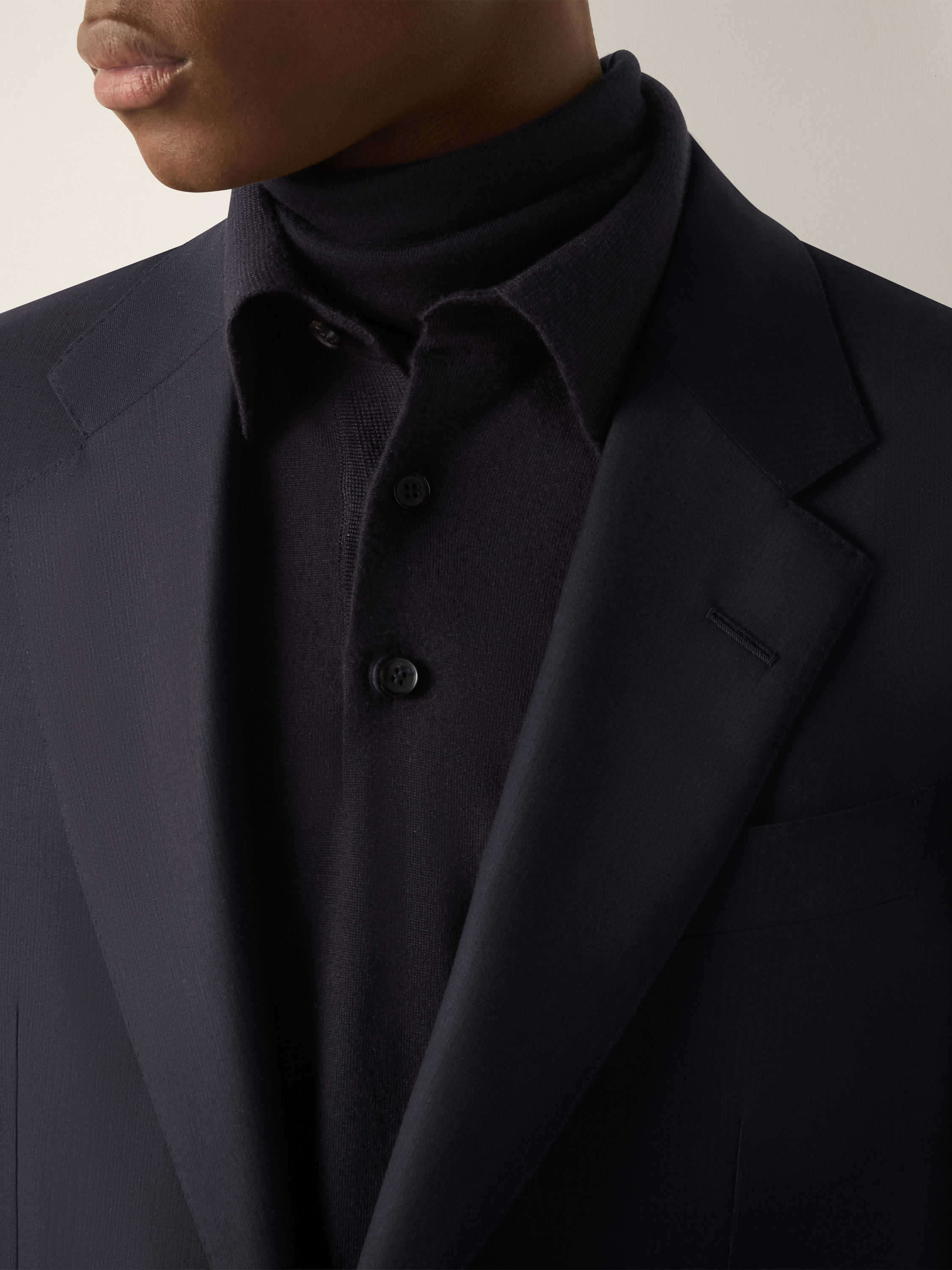 Navy Blue Trofeo Selection Wool Suit Product detail photo #2