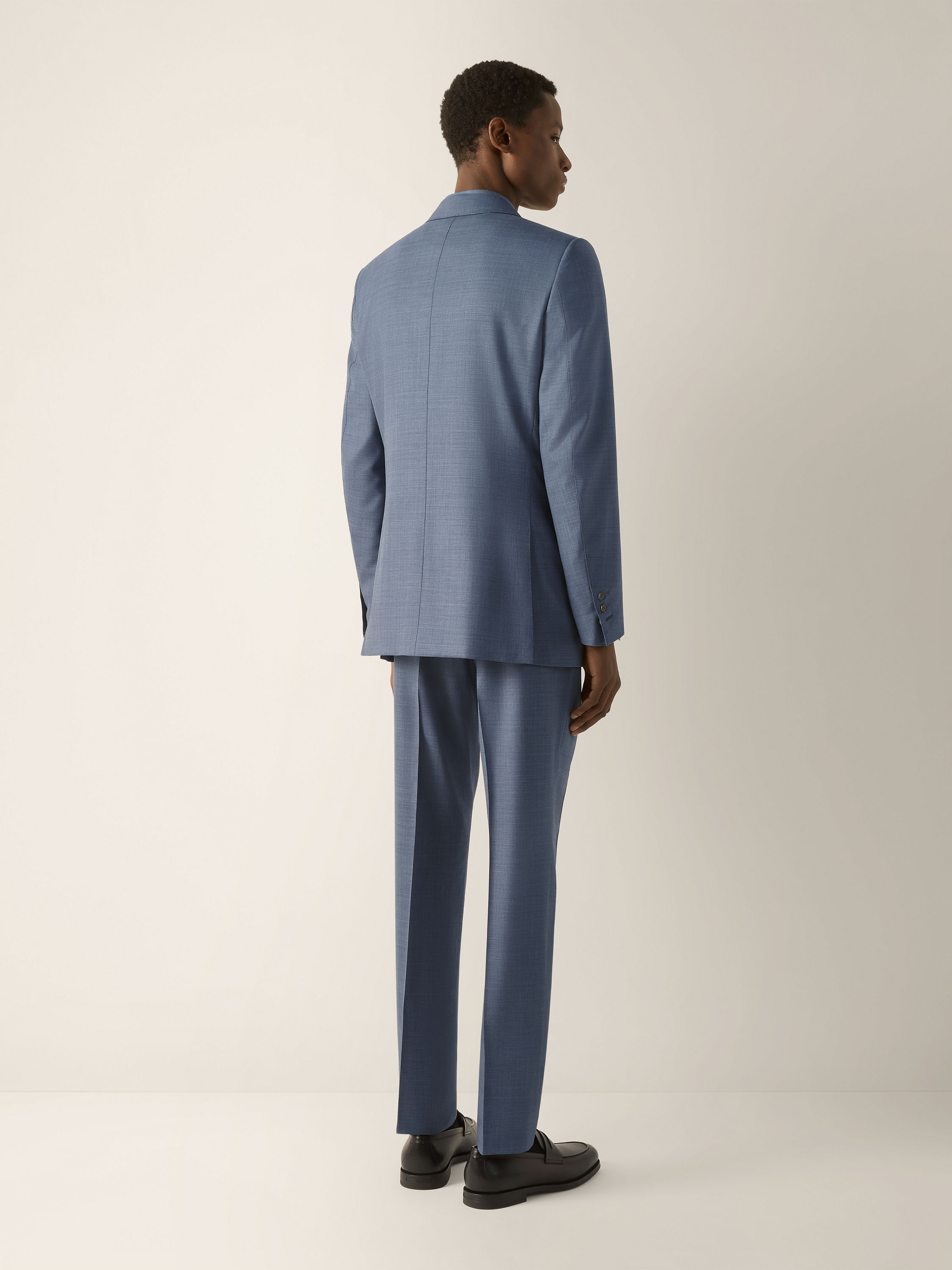 Light Blue Trofeo 120mila Wool Suit Product detail photo #5