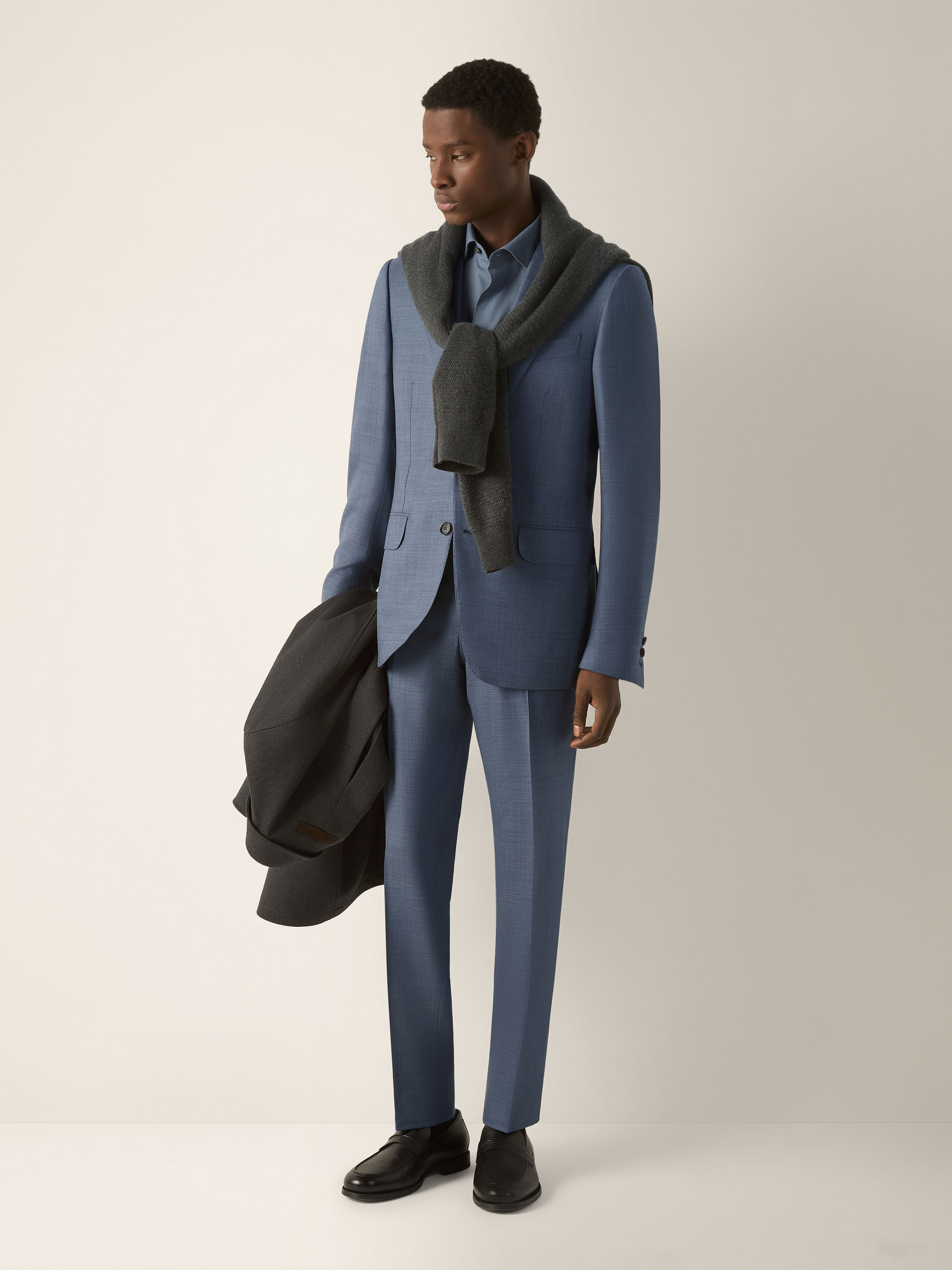 Light Blue Trofeo 120mila Wool Suit Main product photo