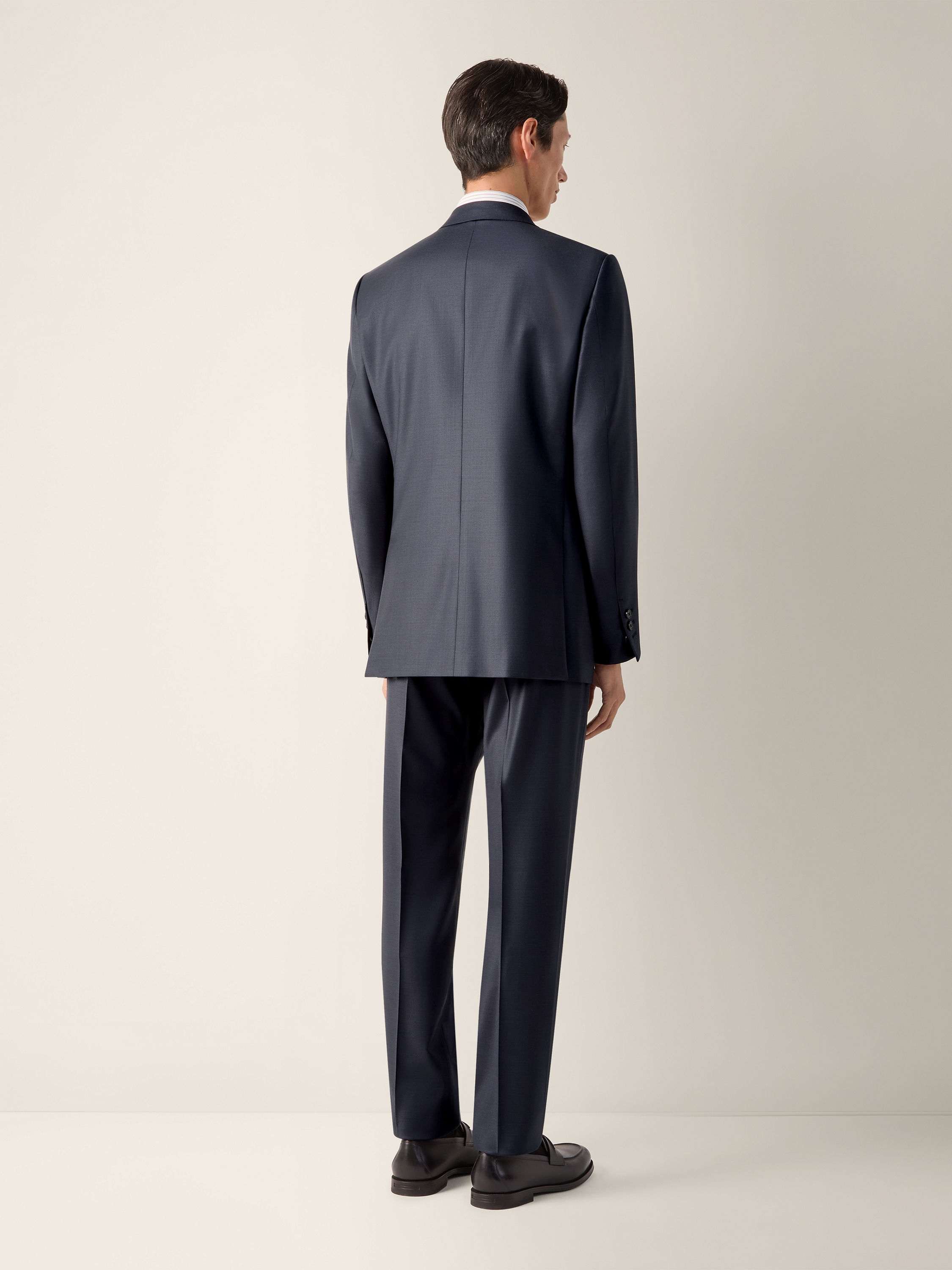 Dark Blue Trofeo Selection Wool Suit Product detail photo #5