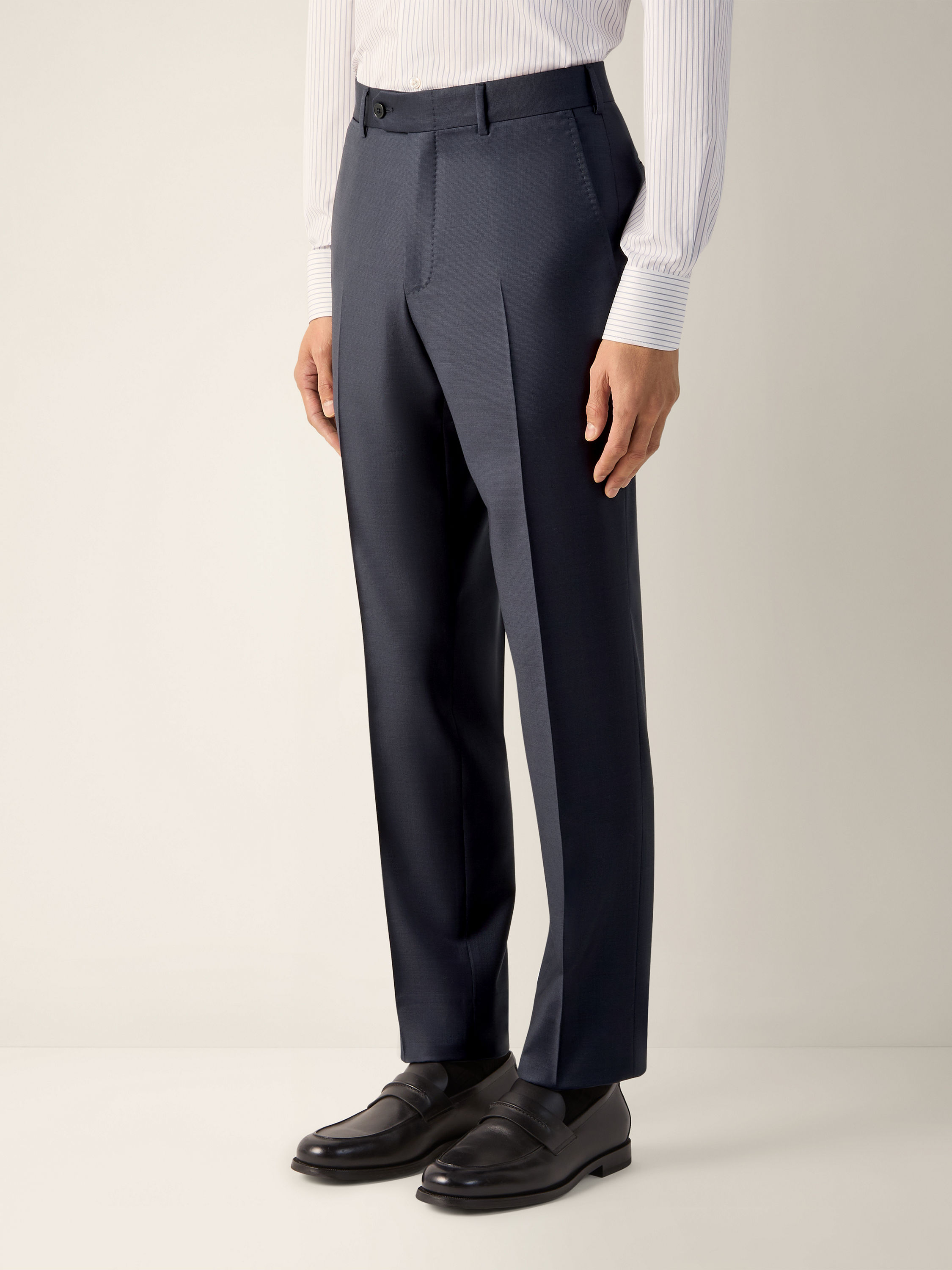 Dark Blue Trofeo Selection Wool Suit Product detail photo #3