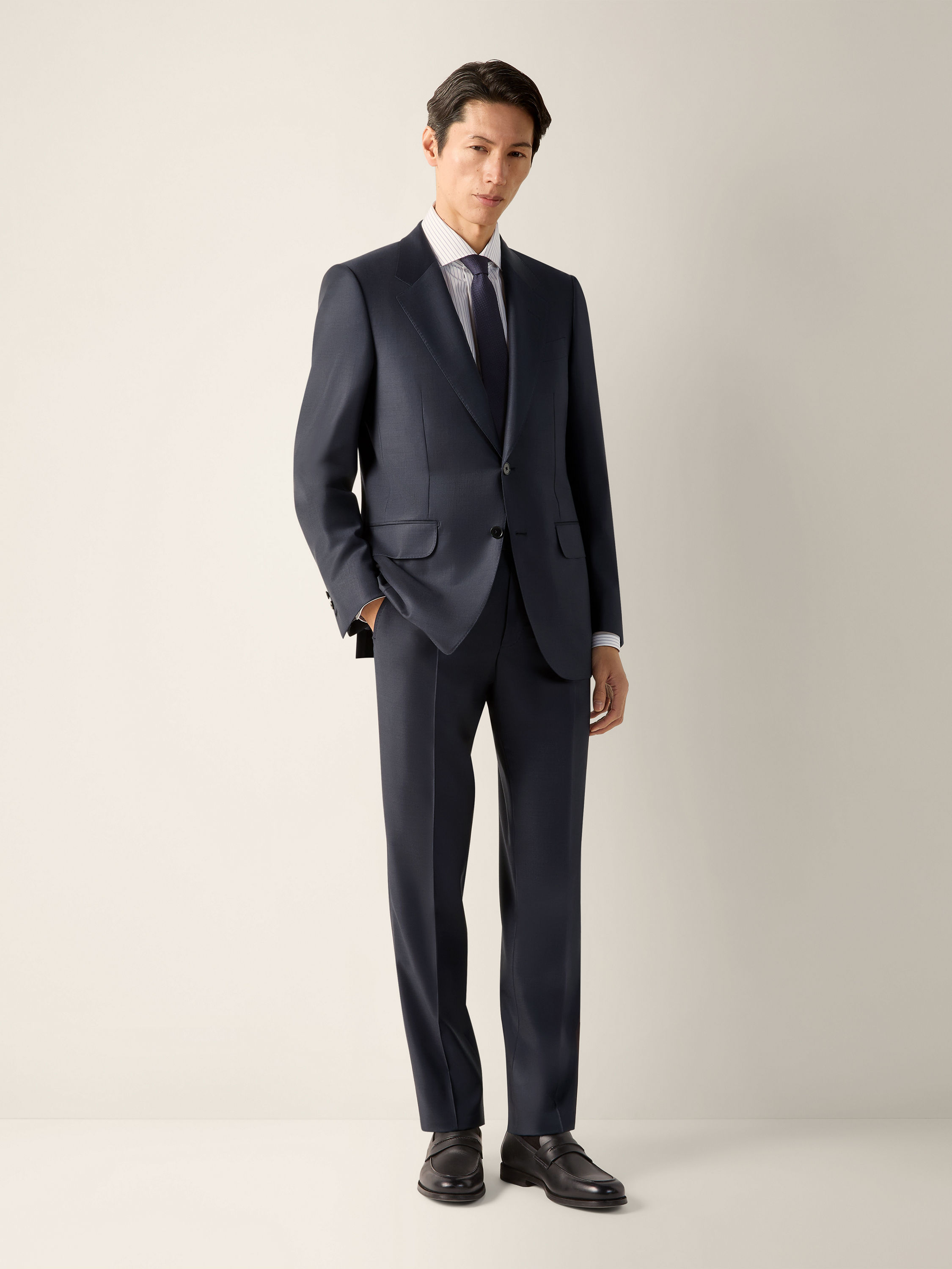 Dark Blue Trofeo Selection Wool Suit Main product photo