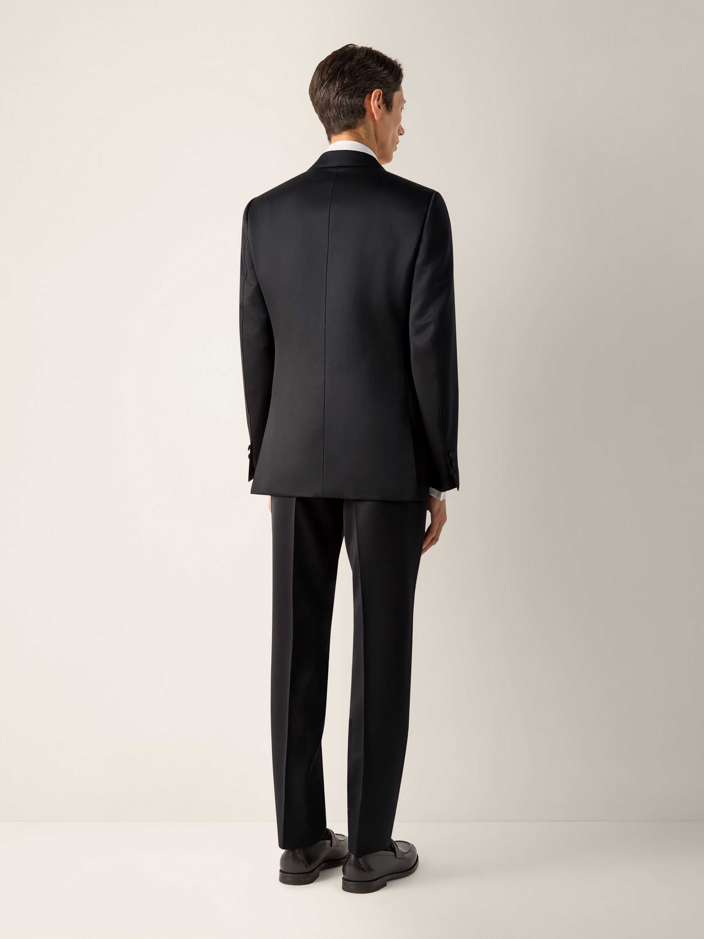 Black Trofeo 120mila Wool and Mohair Evening Suit Product detail photo #5