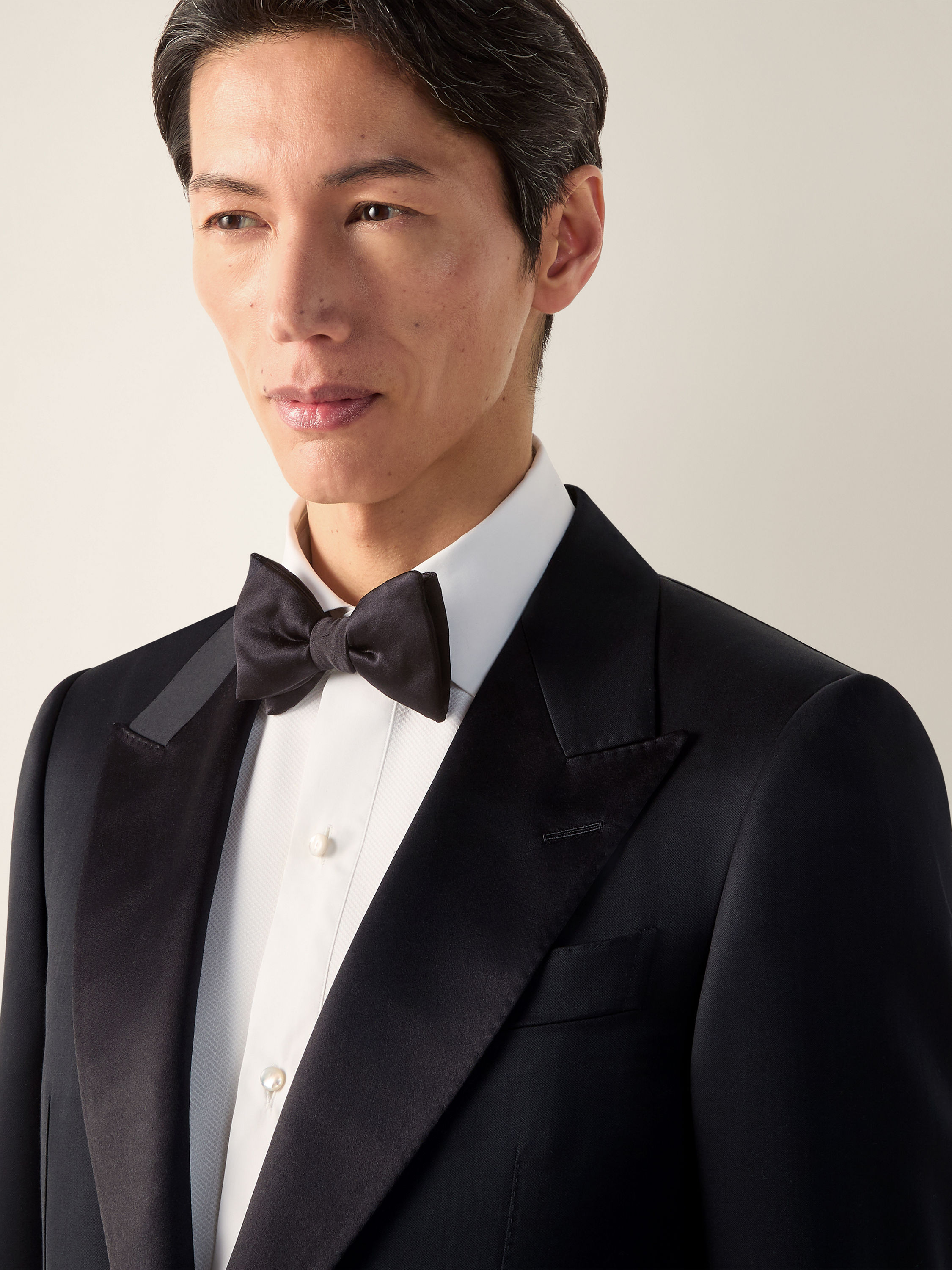 Black Trofeo 120mila Wool and Mohair Evening Suit Product detail photo #2