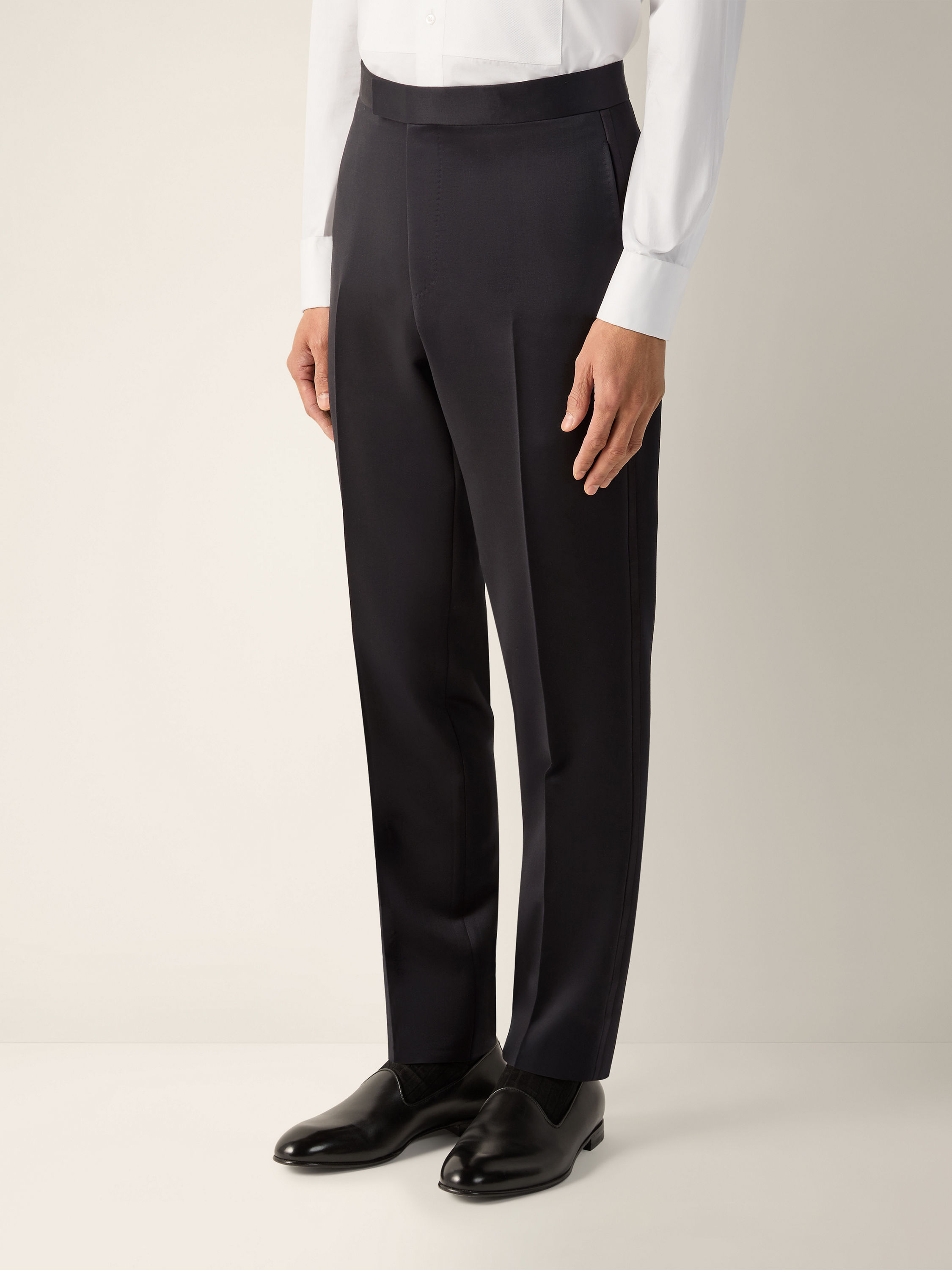 Black Trofeo 120mila Wool and Mohair Evening Suit Product detail photo #3