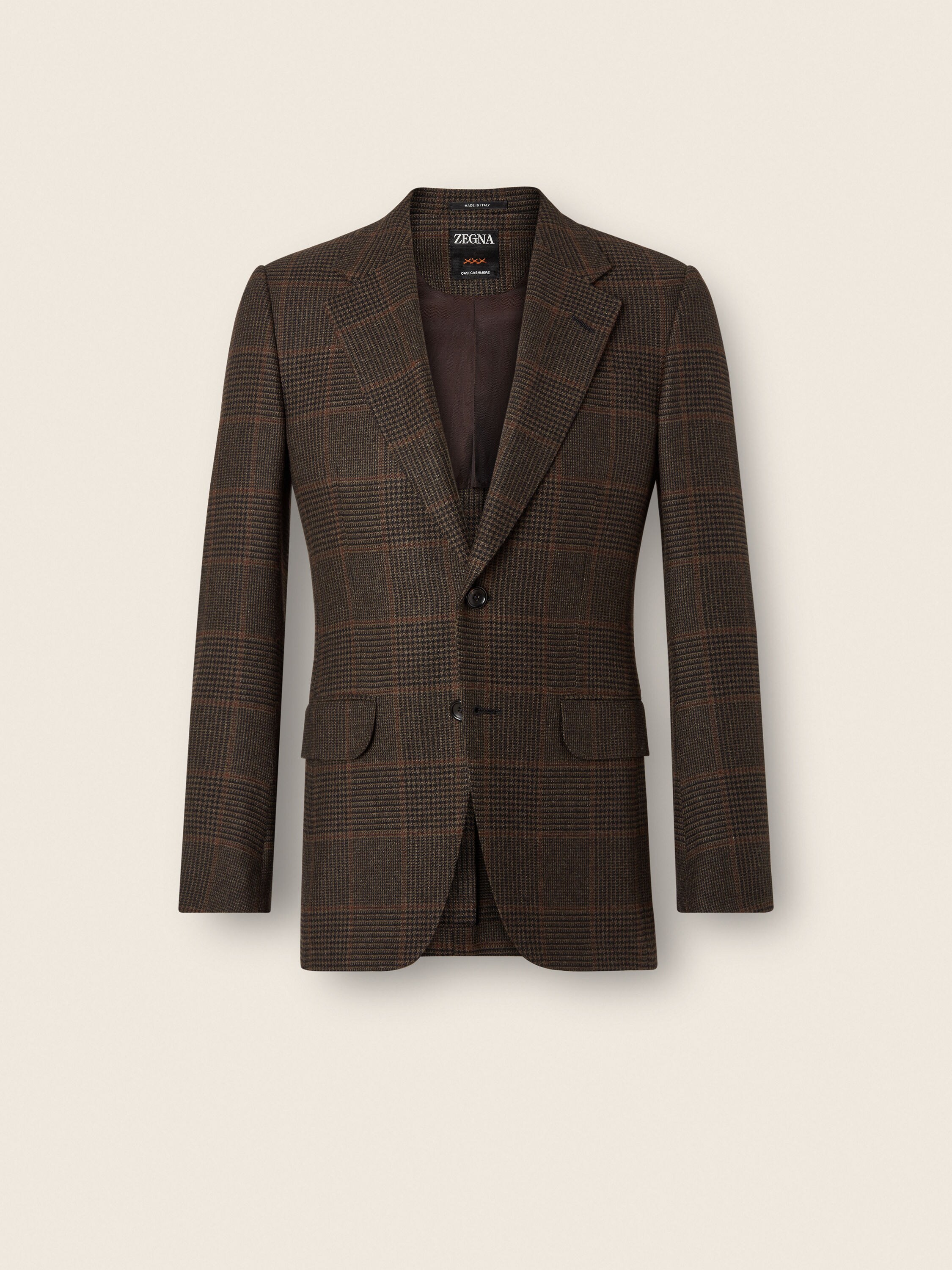 Dark Olive Green and Black Oasi Cashmere Jacket Main product photo