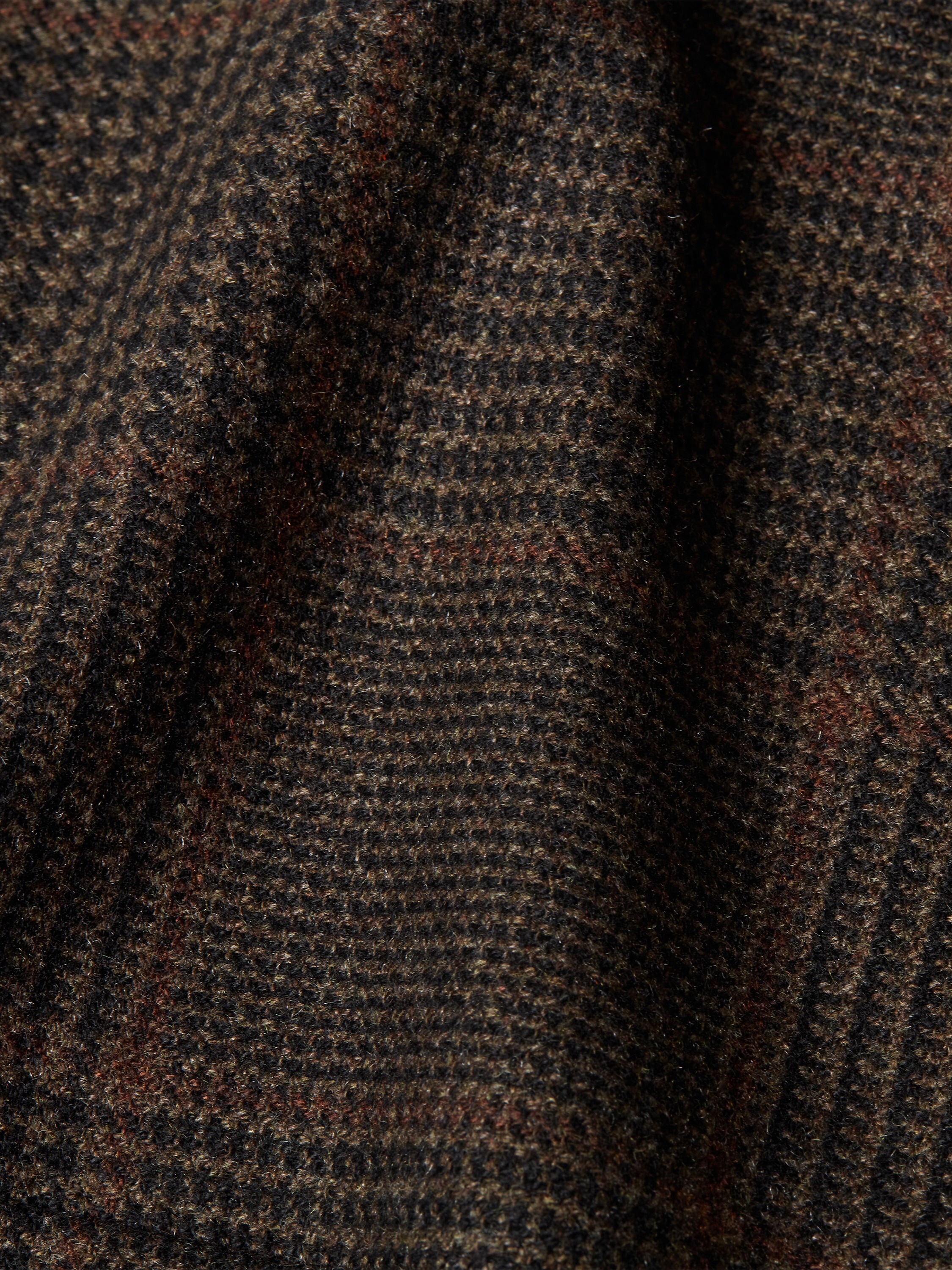 Dark Olive Green and Black Oasi Cashmere Jacket Product detail photo #4