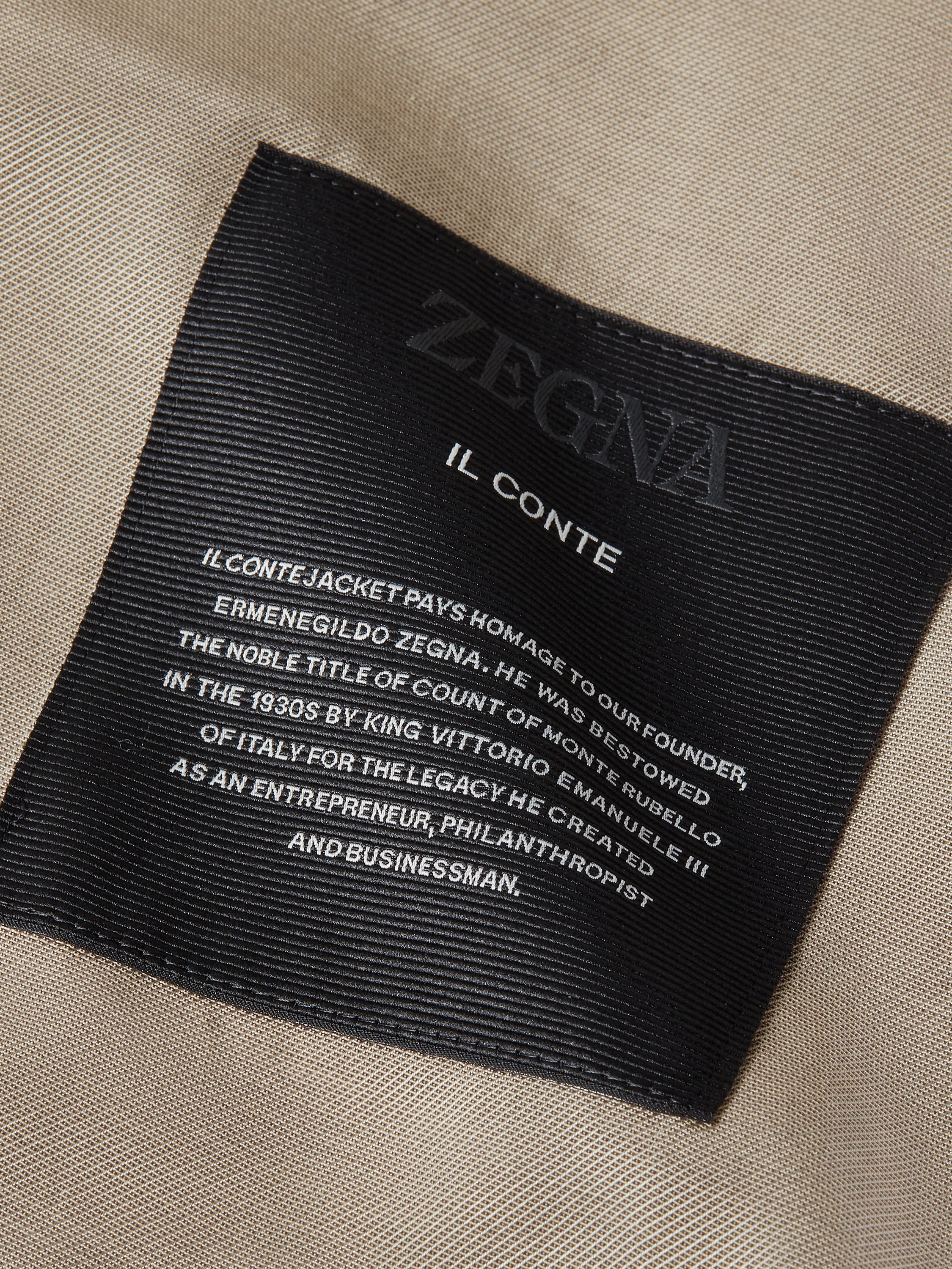 Light Taupe Multimélange Oasi Cashmere Il Conte Jacket Product detail photo #2