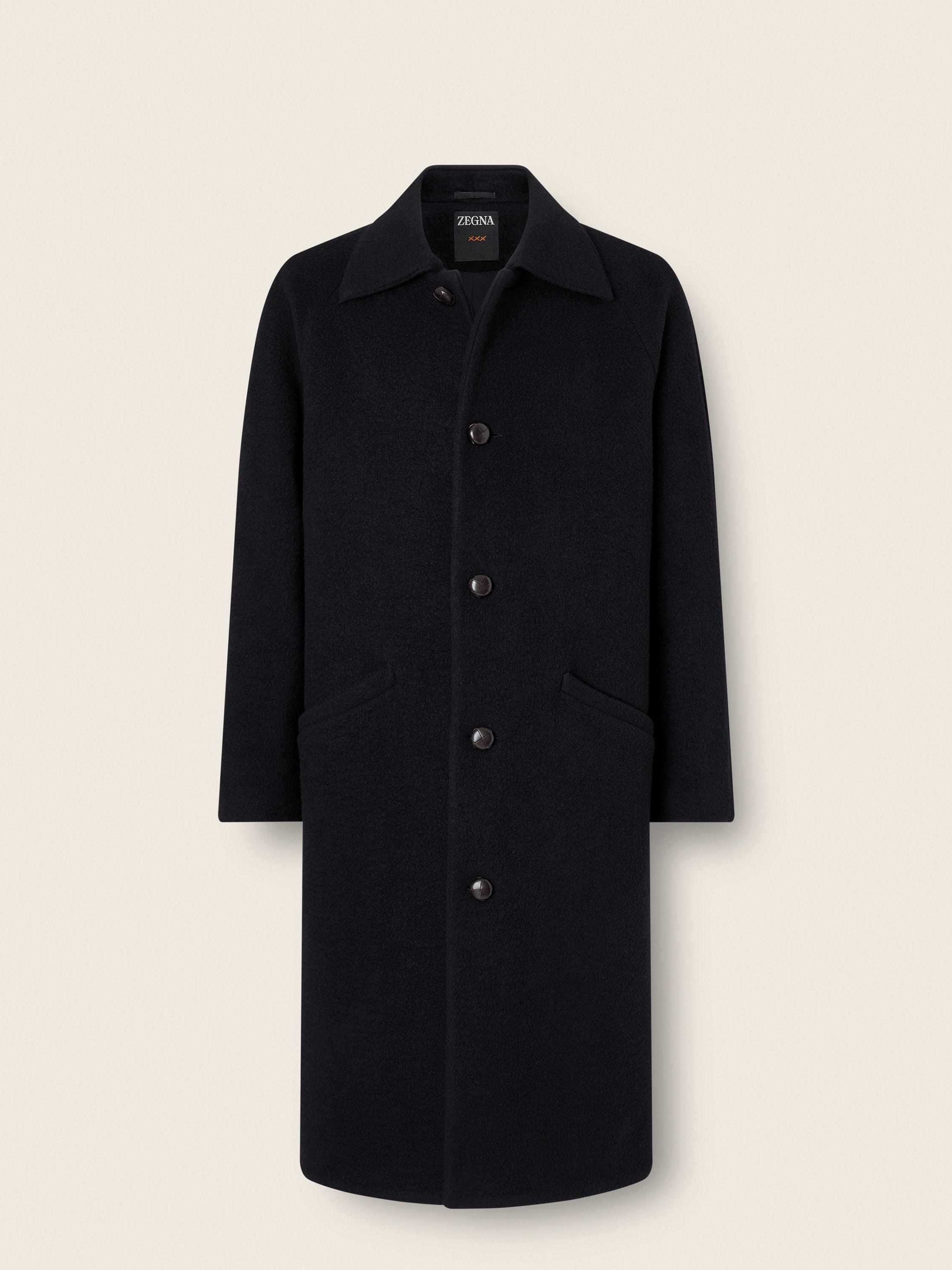 Black Cashmere Overcoat Main product photo