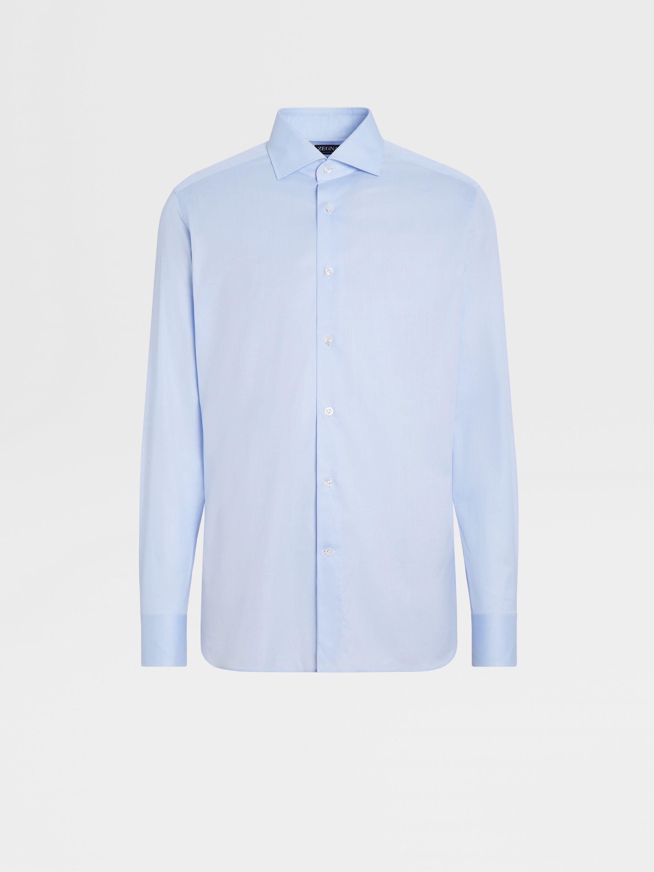 Light Blue 300 Cotton Long-sleeve Tailoring Shirt Main product photo