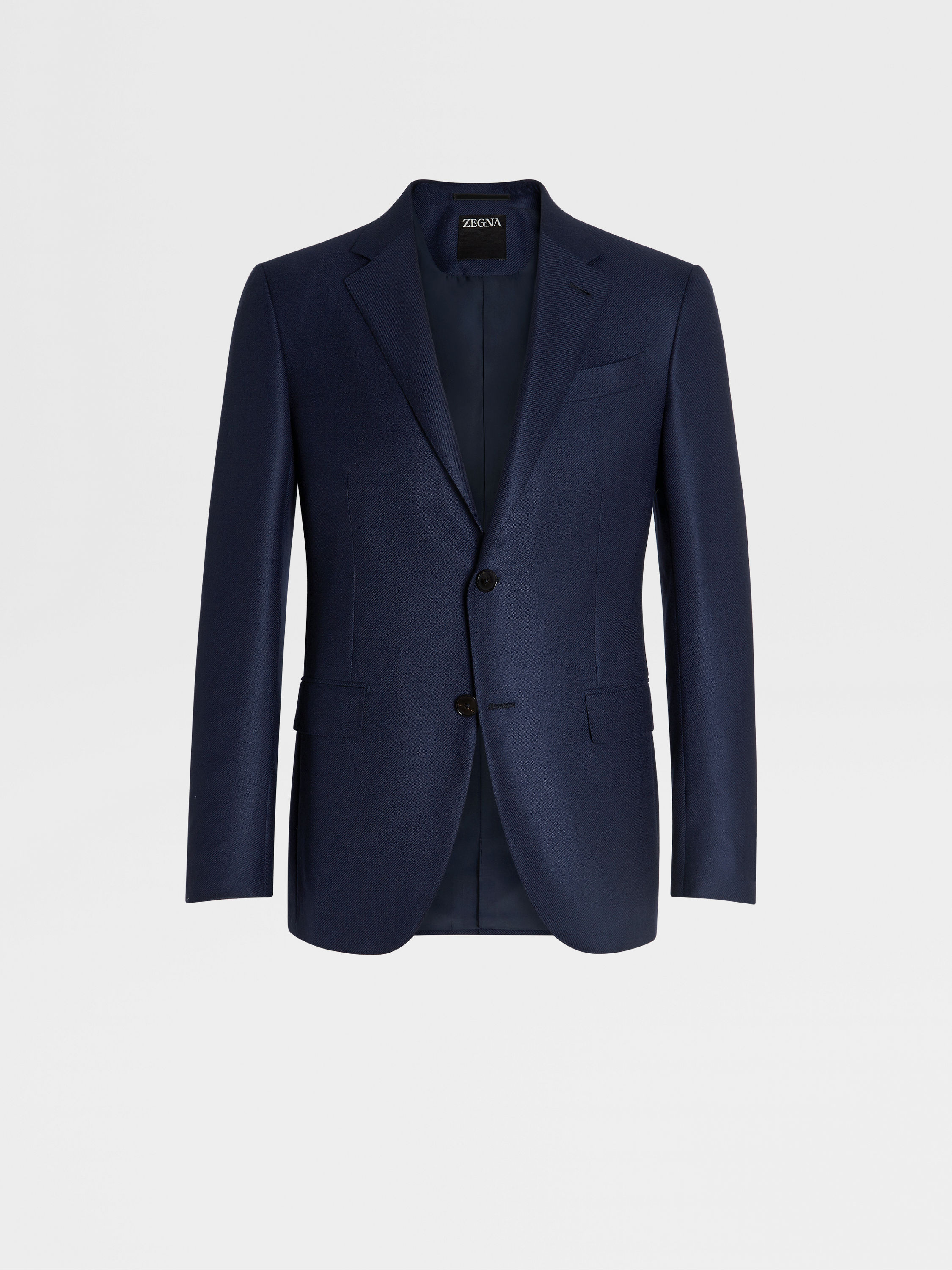 Dark Blue Cashmere and Silk Jacket Main product photo