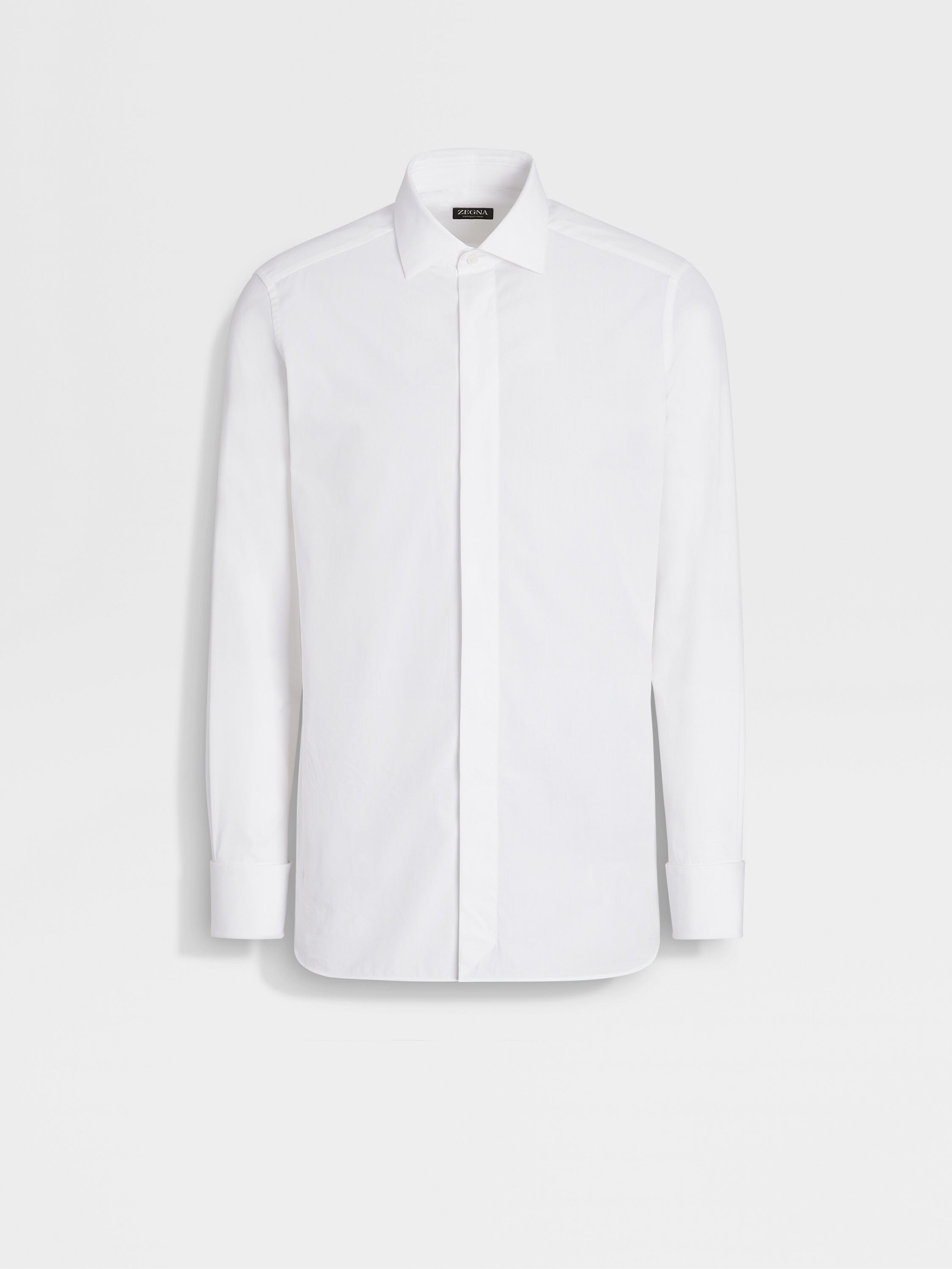 White Trofeo™ Silk Evening Shirt Main product photo