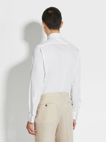 White Trofeo™ Silk Evening Shirt SS25 28052642 Zegna MO