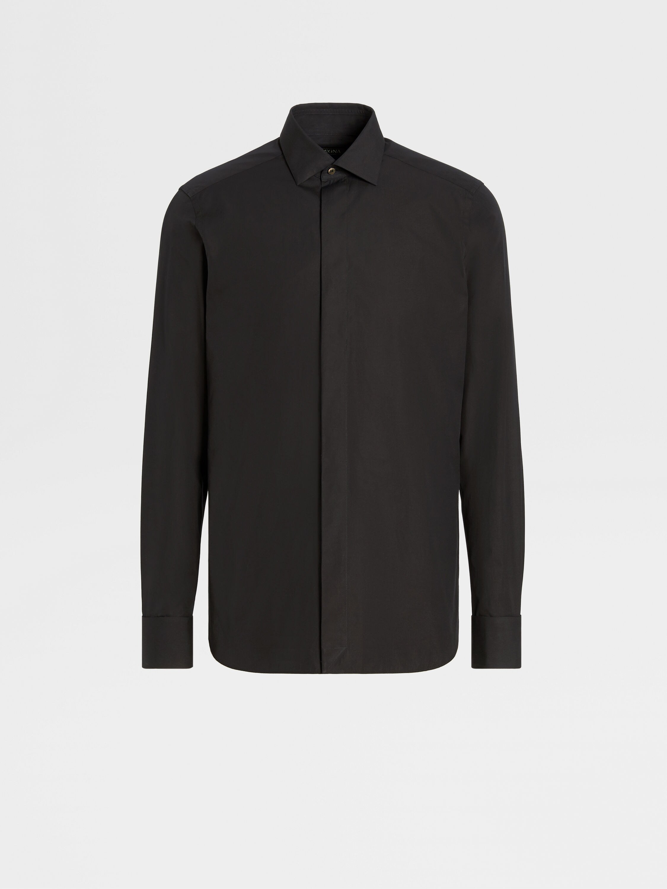 Black Trofeo™ Silk Evening Shirt