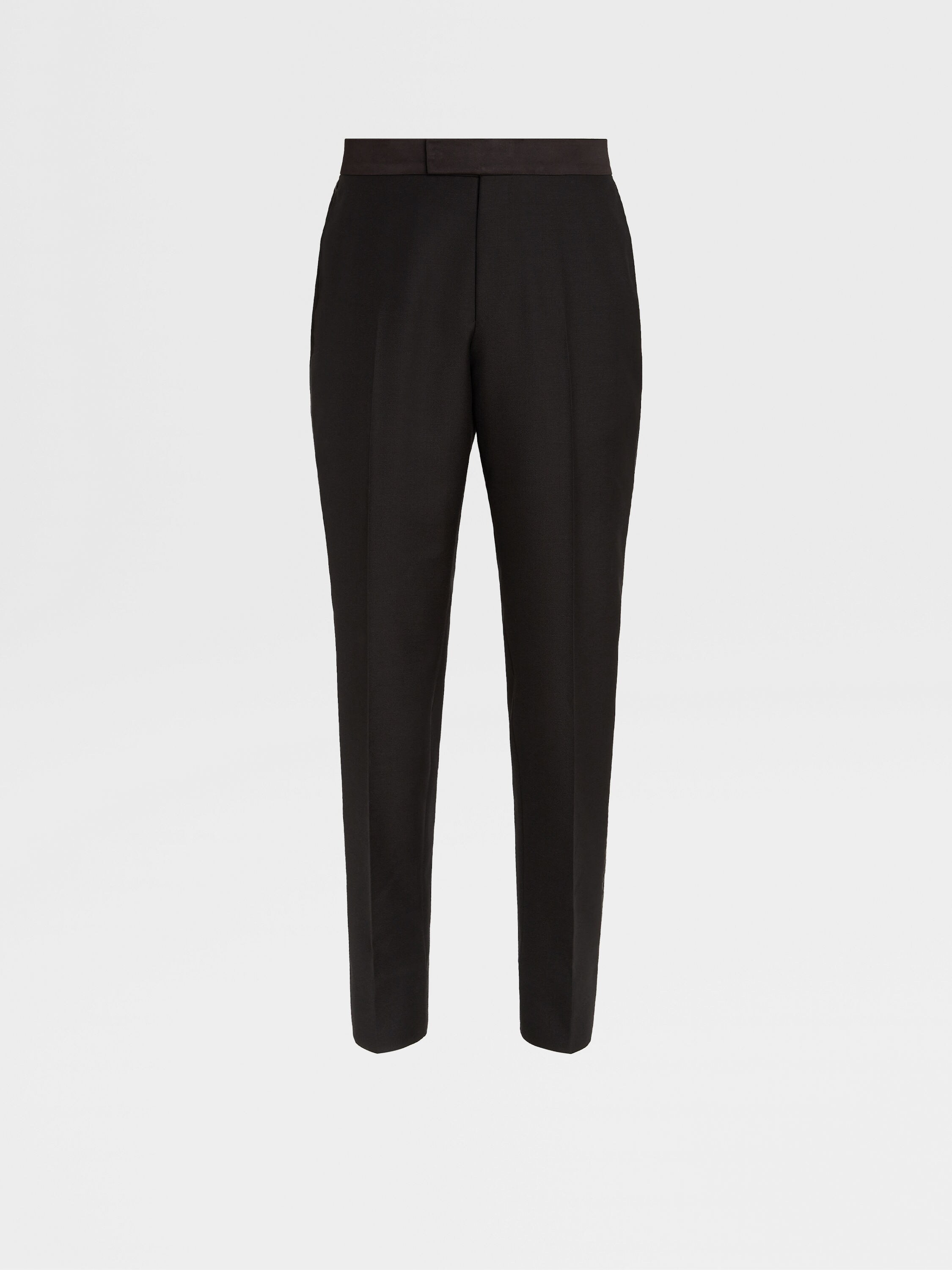 Black Wool and Mohair Evening Pants Main product photo