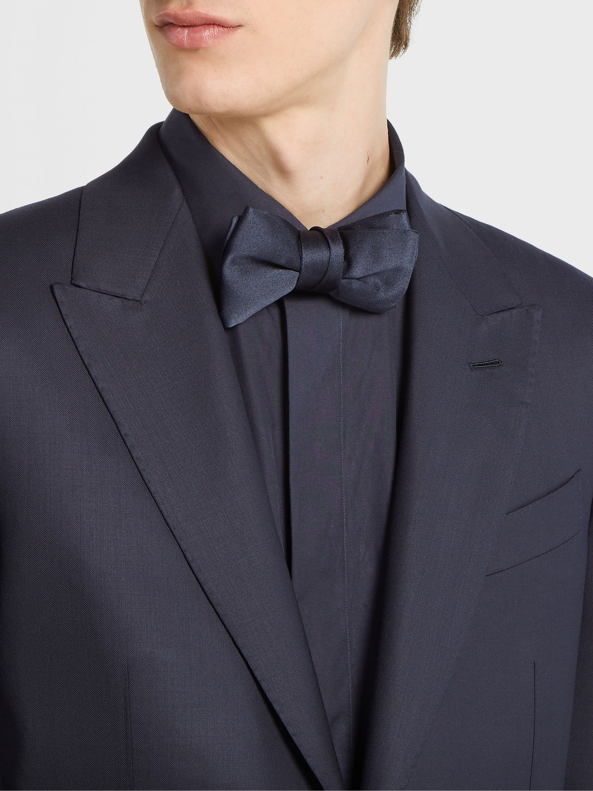 Navy Blue Centoventimila Wool Suit Product detail photo #2