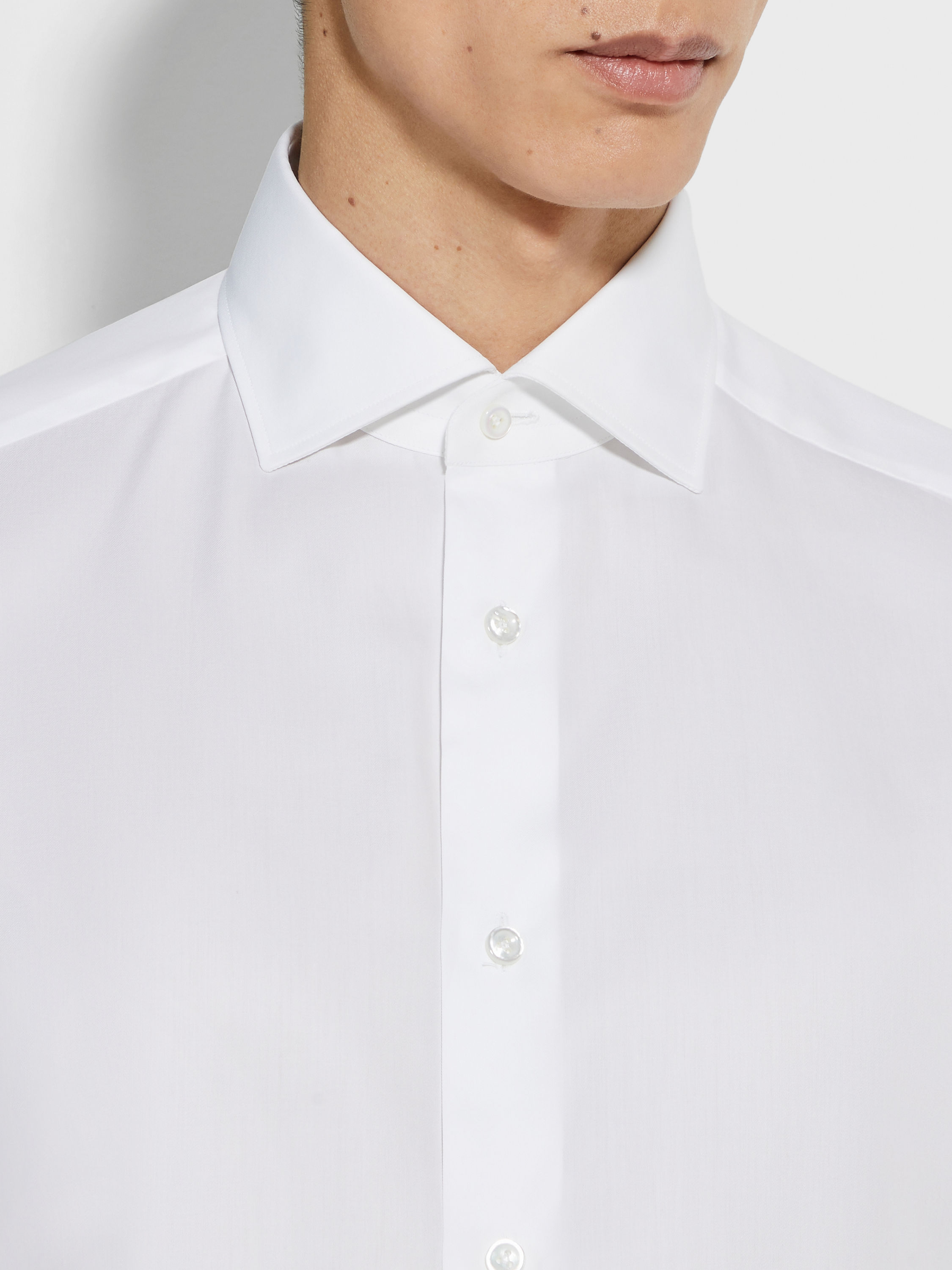 白色 300 Cotton衬衫 产品细节图 #2