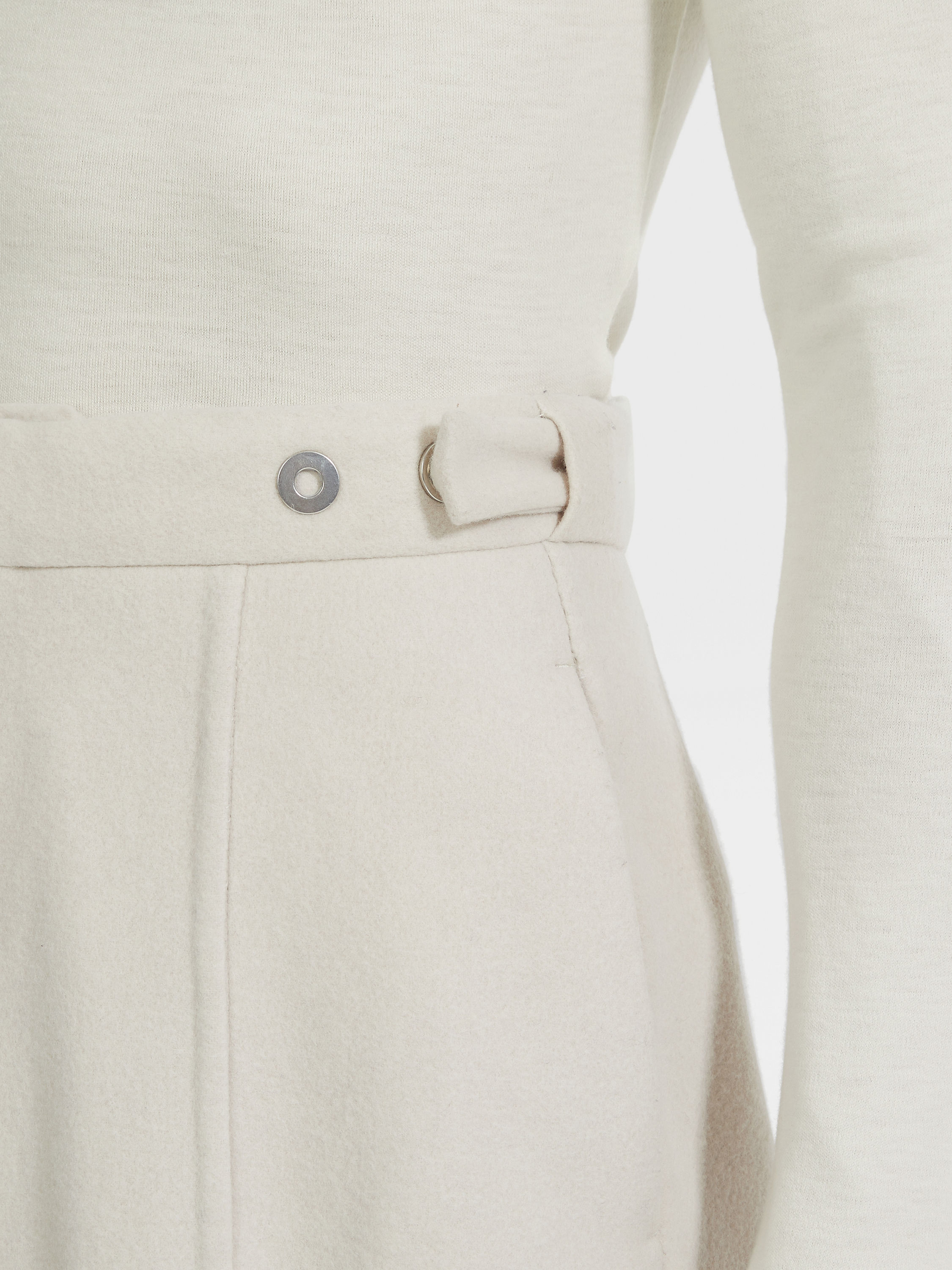 浅米色Trofeo™ Cashmere长裤 產品細節圖 #1