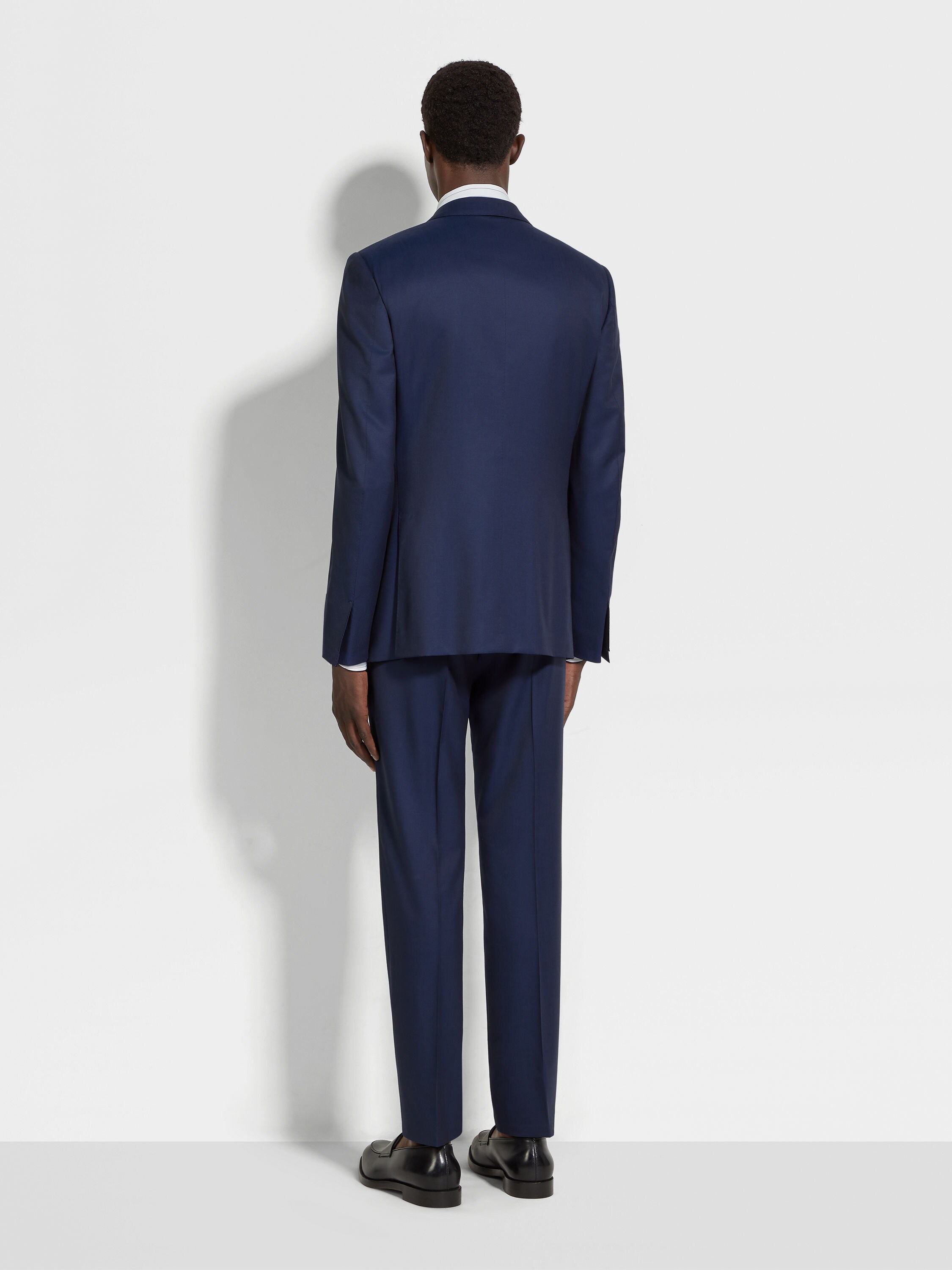 Electric Blue Centoventimila Wool Suit Product detail photo #3