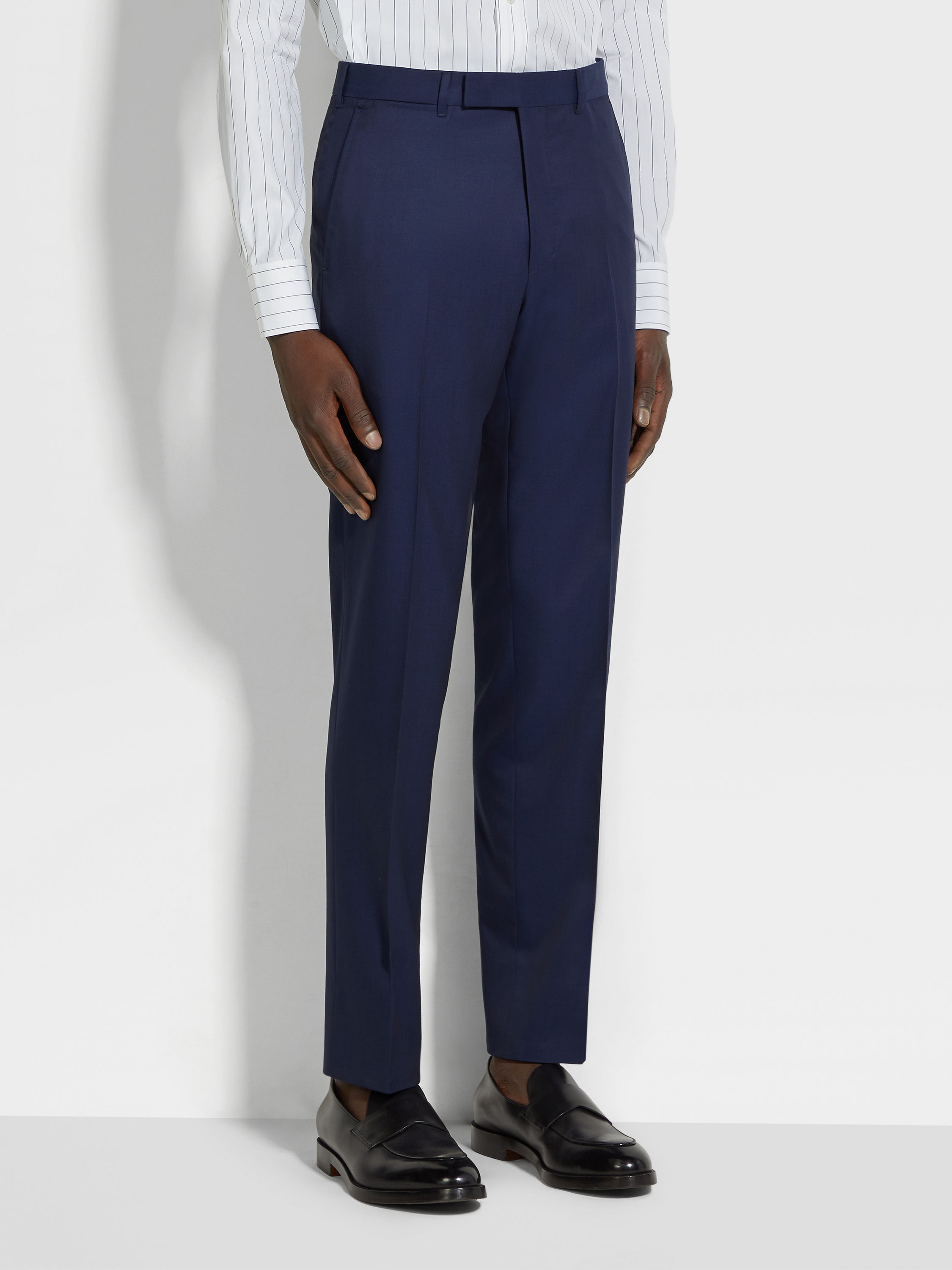 Electric Blue Centoventimila Wool Suit Product detail photo #4