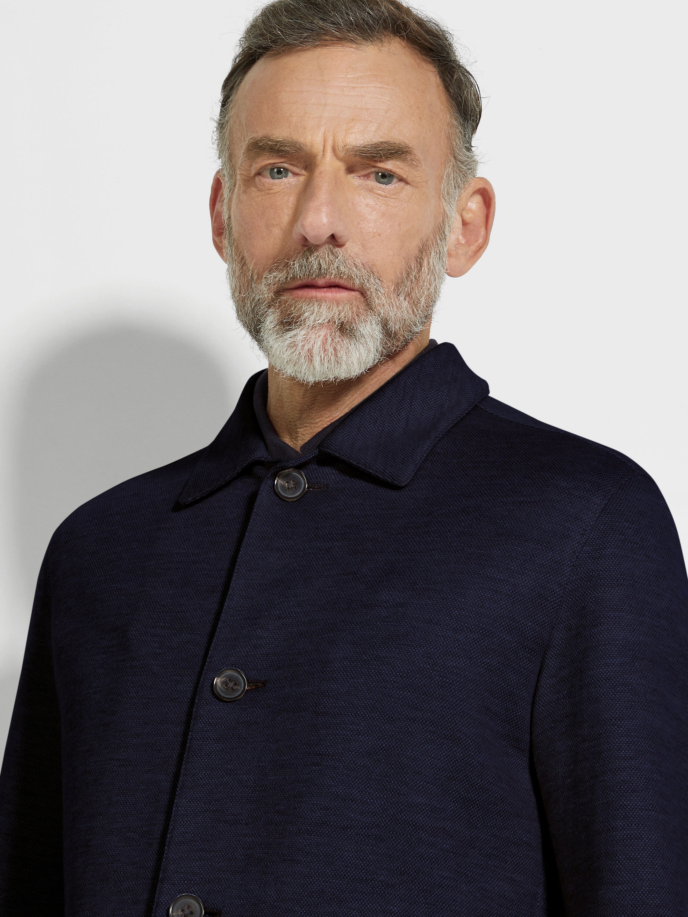 Jerseywear Cotton Linen Cashmere and Silk Blend Alpe Chore Jacket Product detail photo #2