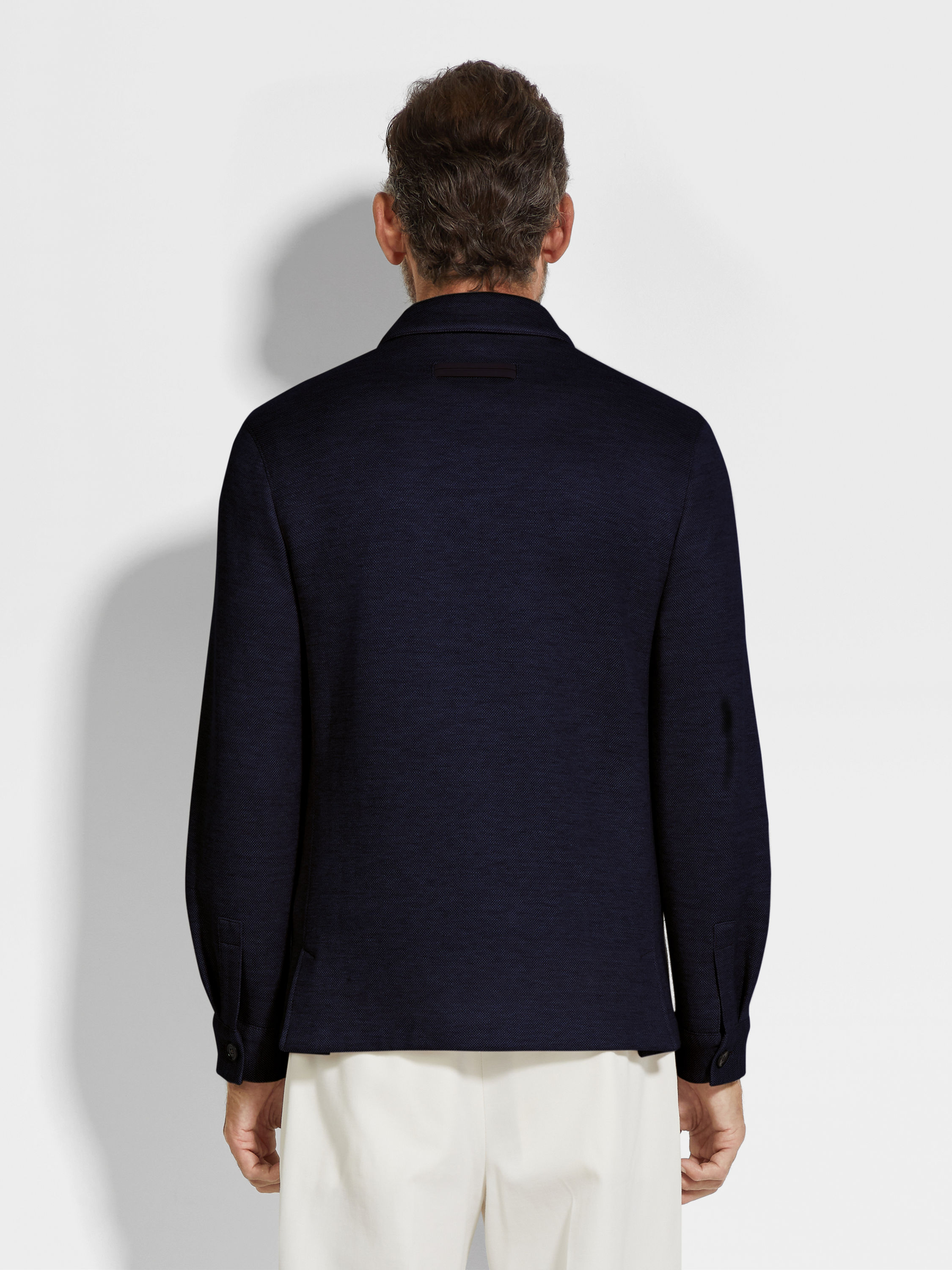 Jerseywear Cotton Linen Cashmere and Silk Blend Alpe Chore Jacket Product detail photo #4